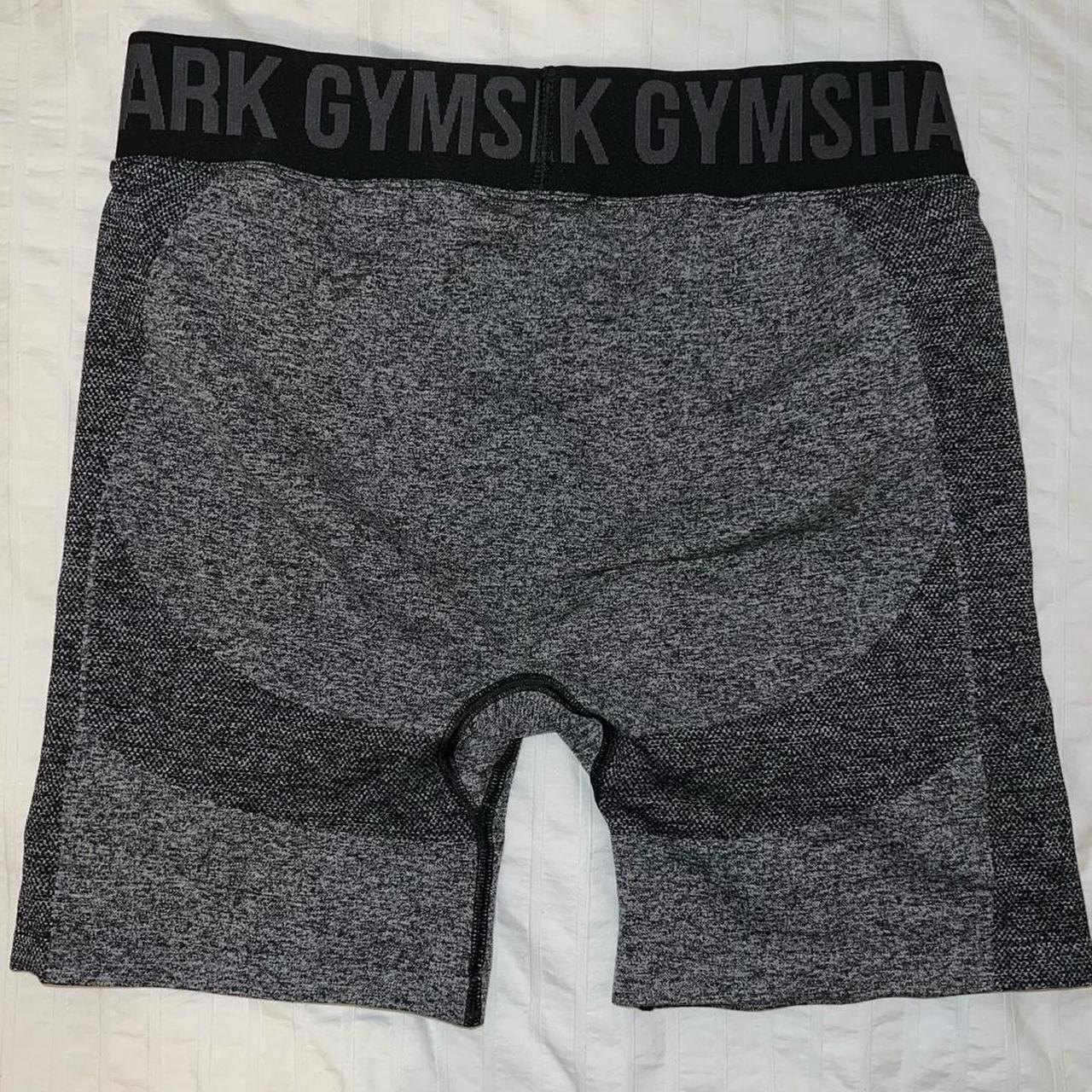 GYMSHARK flex shorts in charcoal and black colour - Depop
