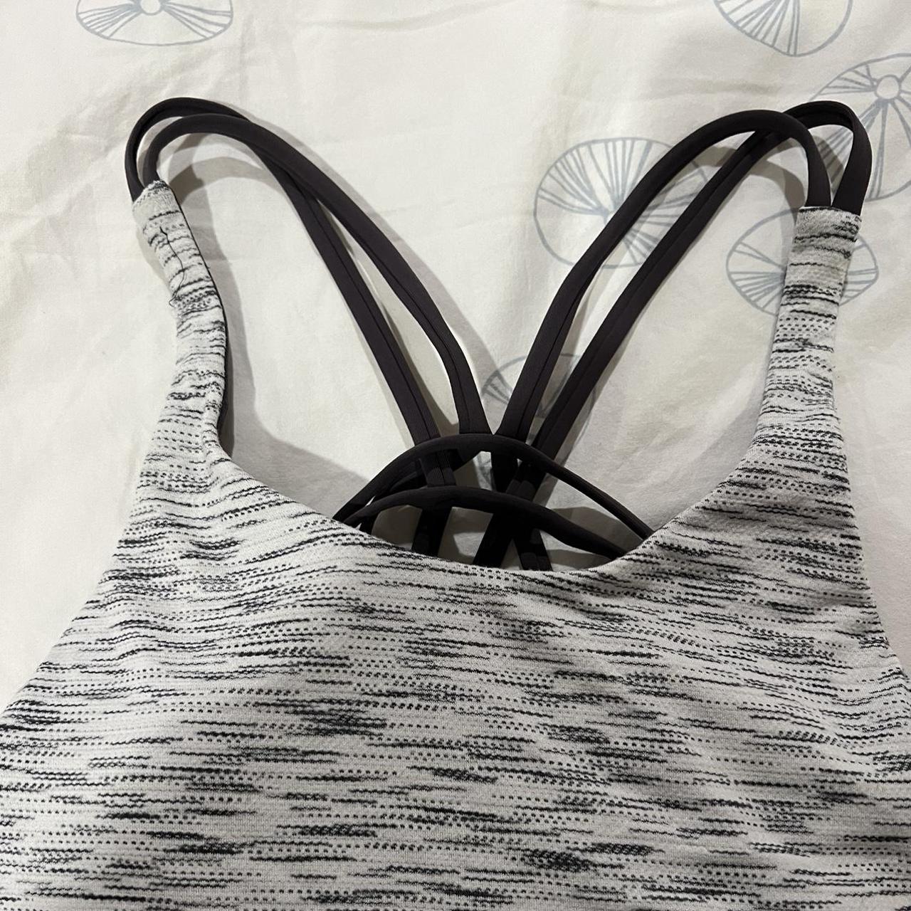 lululemon tank top, size 4, built in sports bra - open