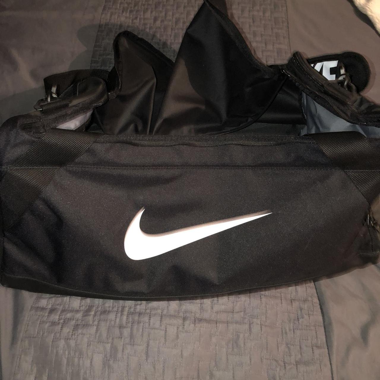 NIKE DUFFLE BAG (45L) Zip pocket inside Perfect... - Depop