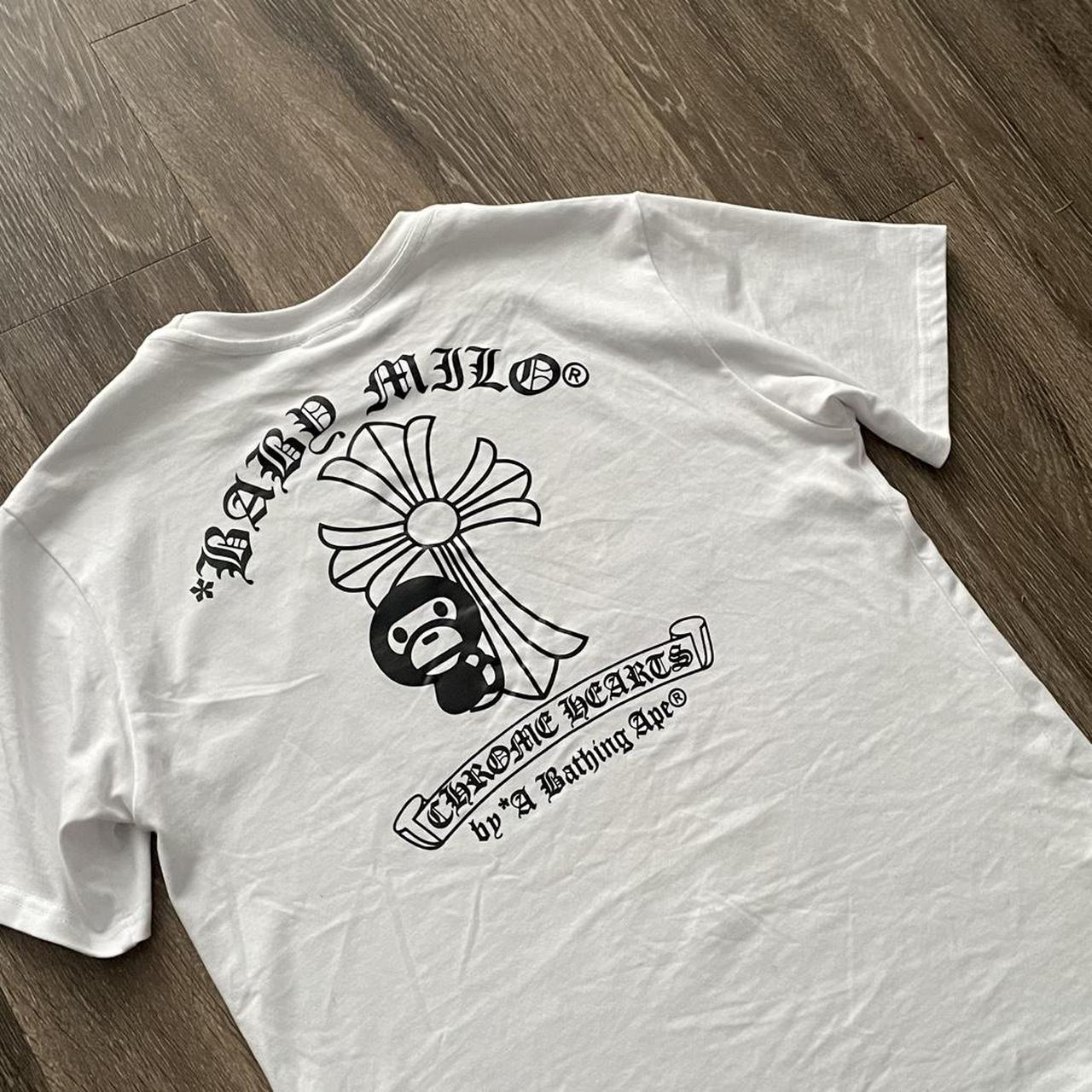 Bathing ape x chrome hearts medium but can fit small | Depop
