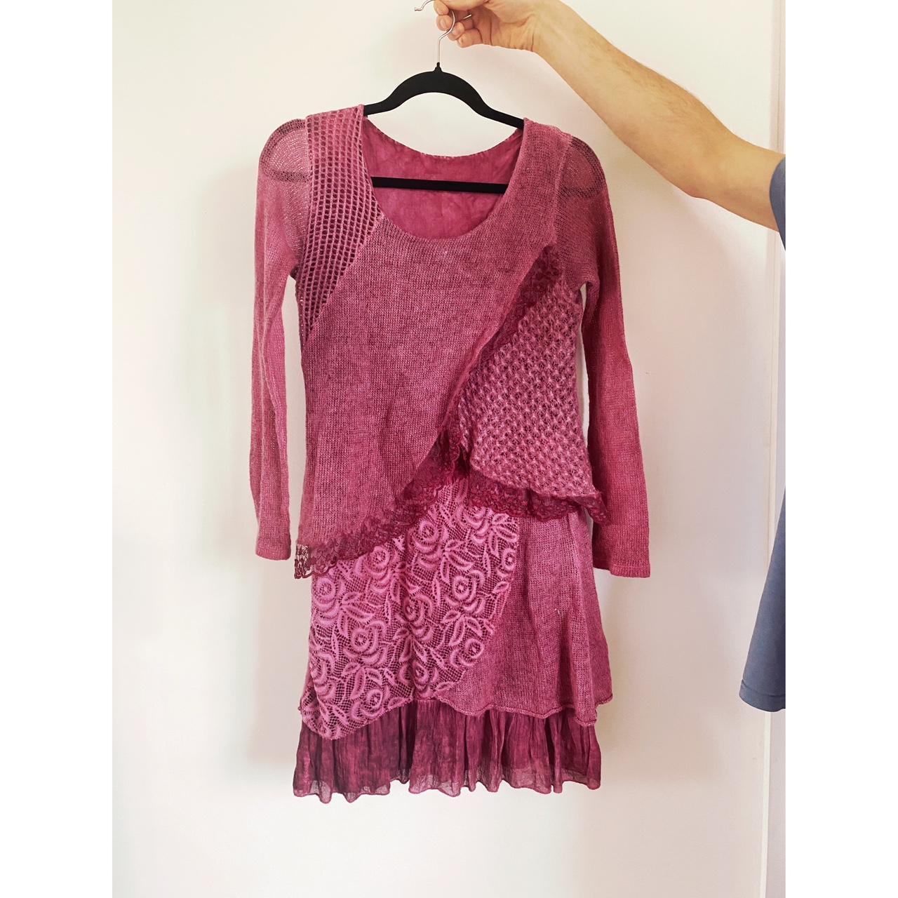 Pink midi fairy dress, best fit size 8 Cop copine... Depop