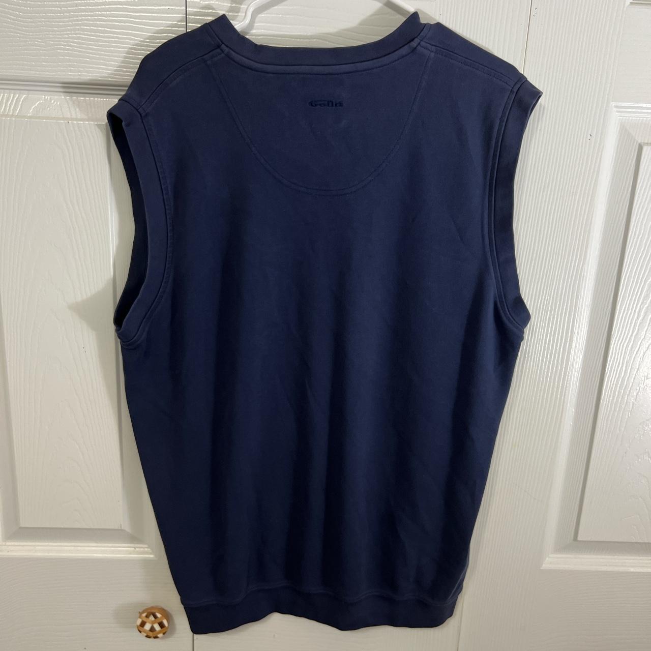 Vintage BOLLÉ GOLF mens navy sweater vest. Mens size... Depop