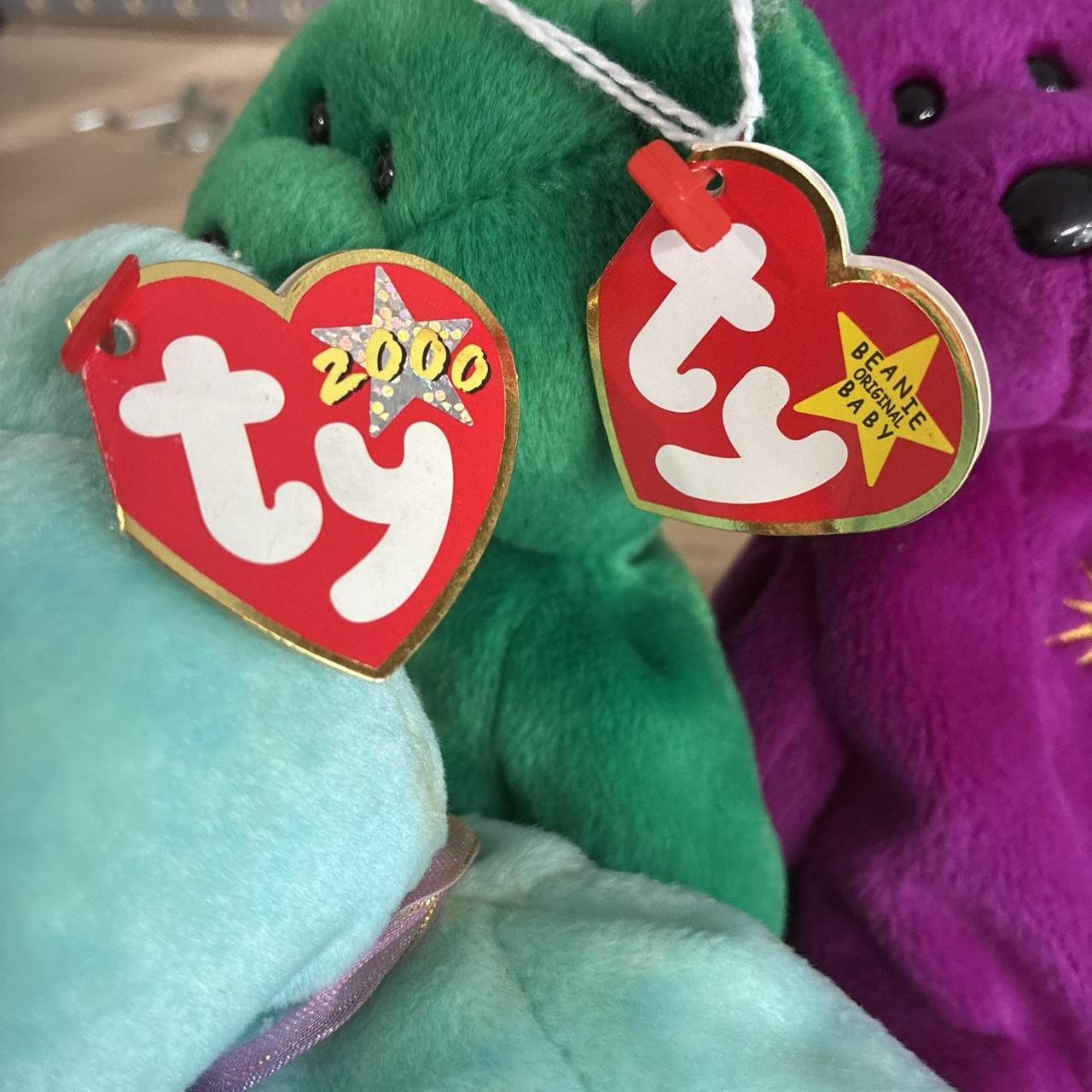 1999 ty baby bear plushie bundle set of 3. Includes… | Depop