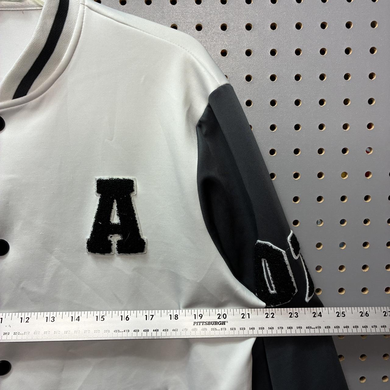 Source Unknown Men's Varsity Jacket - White/Black… - image 6