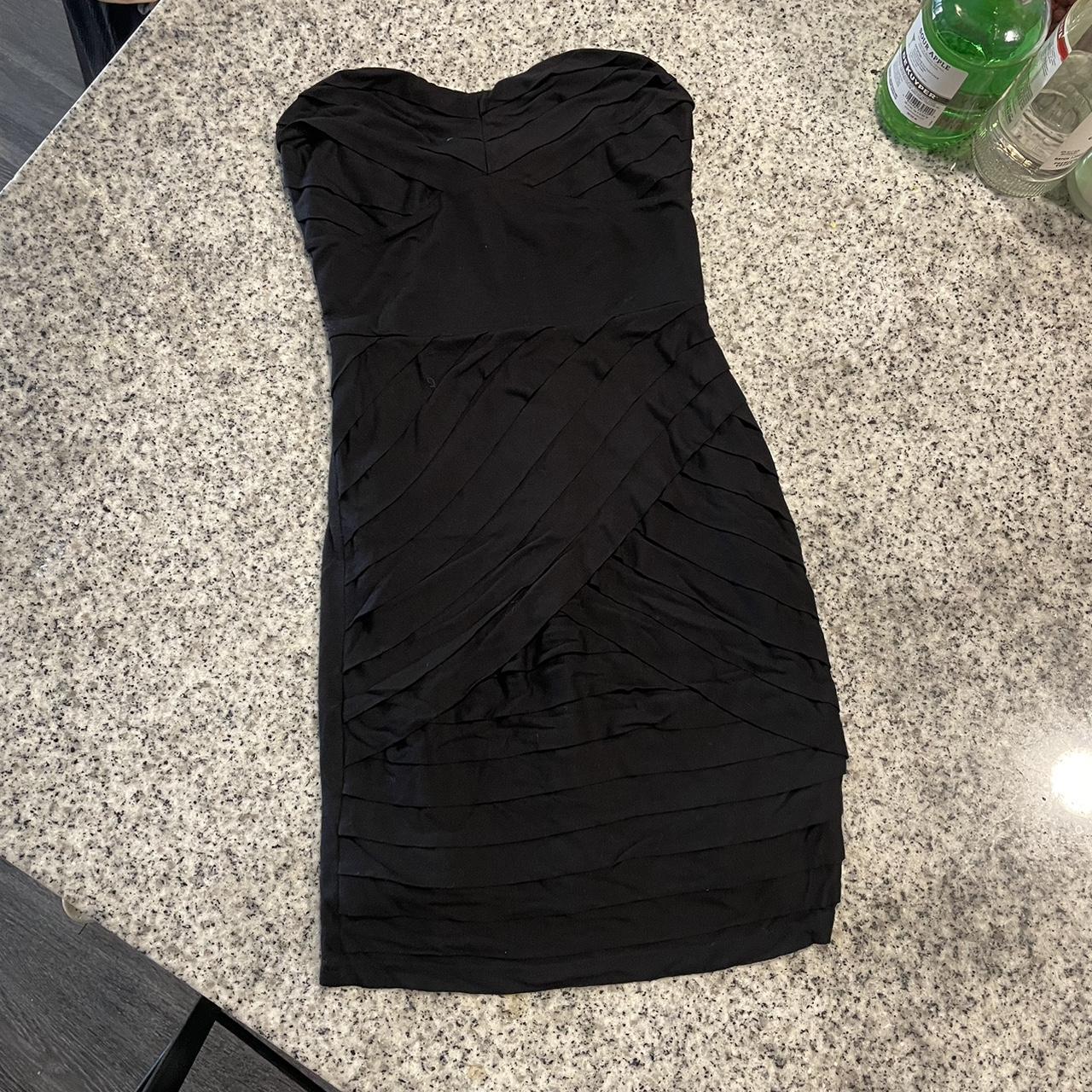 Guess Black Strapless Dress