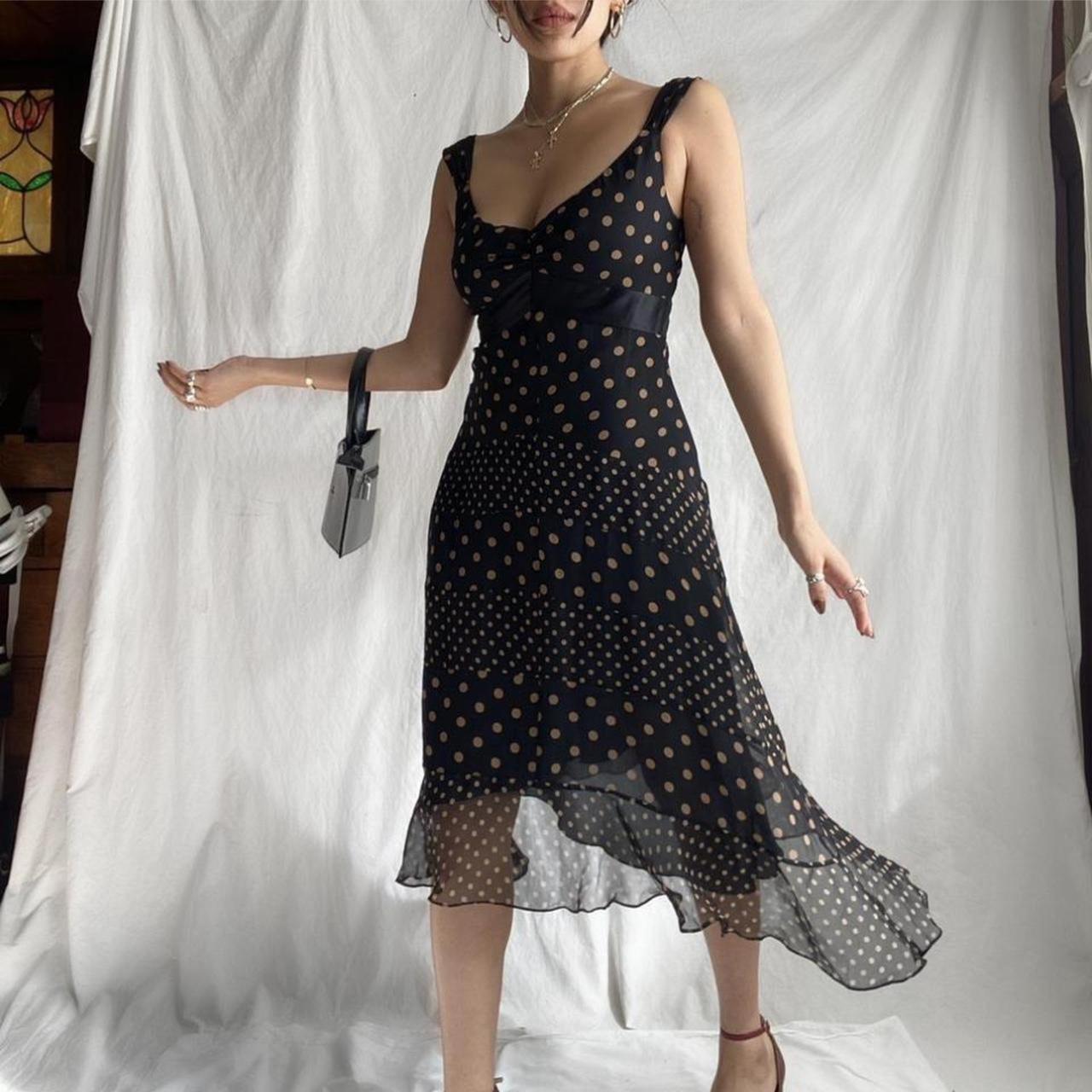 Bcbg polka dot dress hotsell