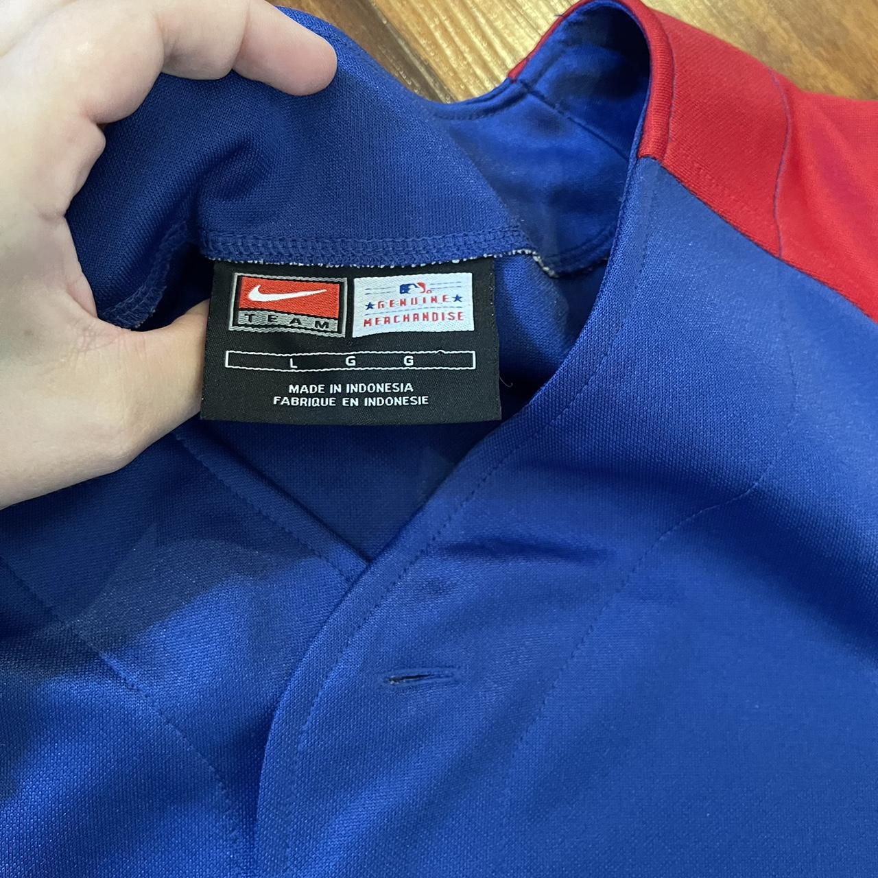 chicago cubs nike jersey button down top tagged - Depop