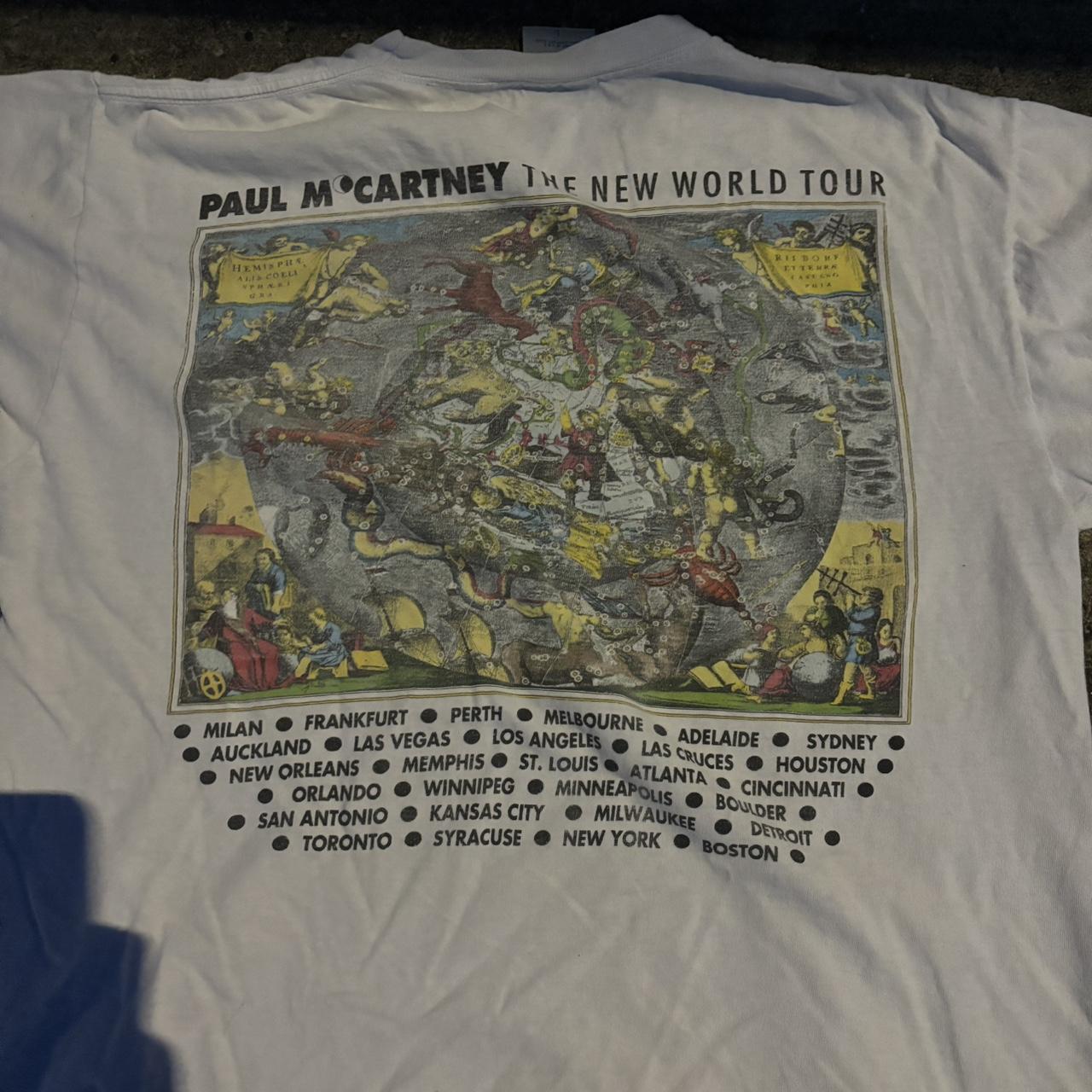 Vintage 1995 Paul McCartney New World Tour t shirt... - Depop