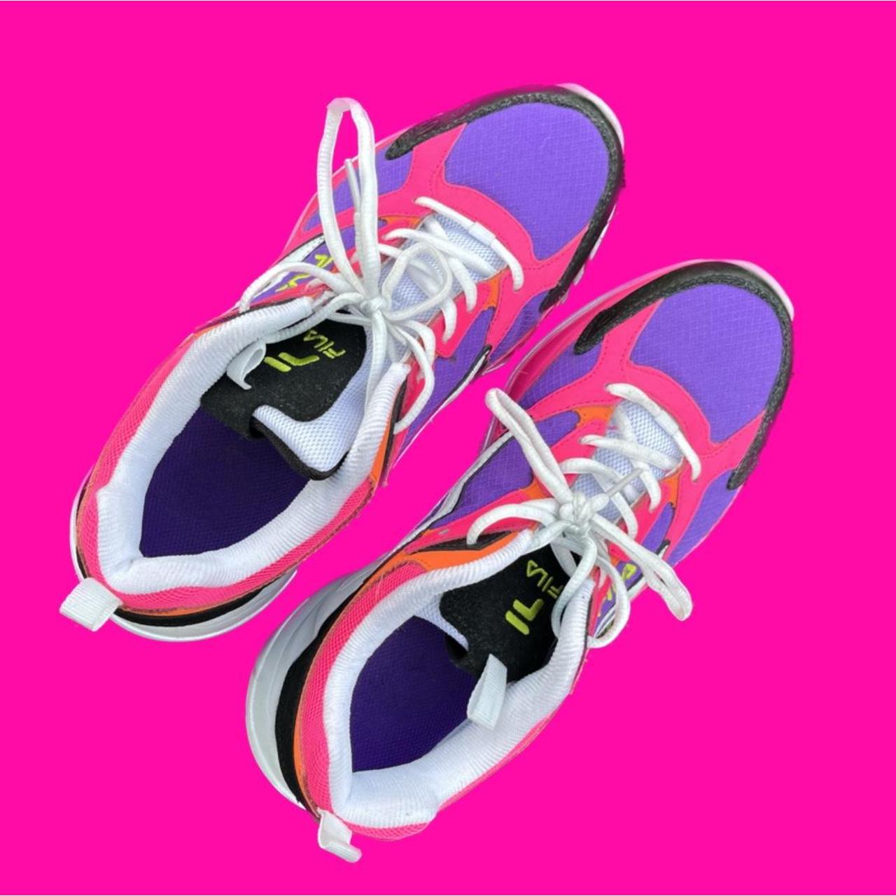 Fila Women's Purple and Pink Trainers | Depop