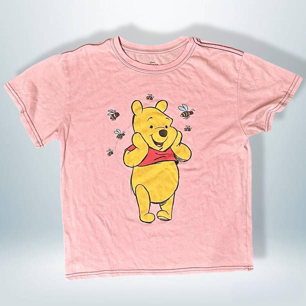 Disney Womens Winnie The Pooh Vintage Pink deals Shirt Y2K 90s