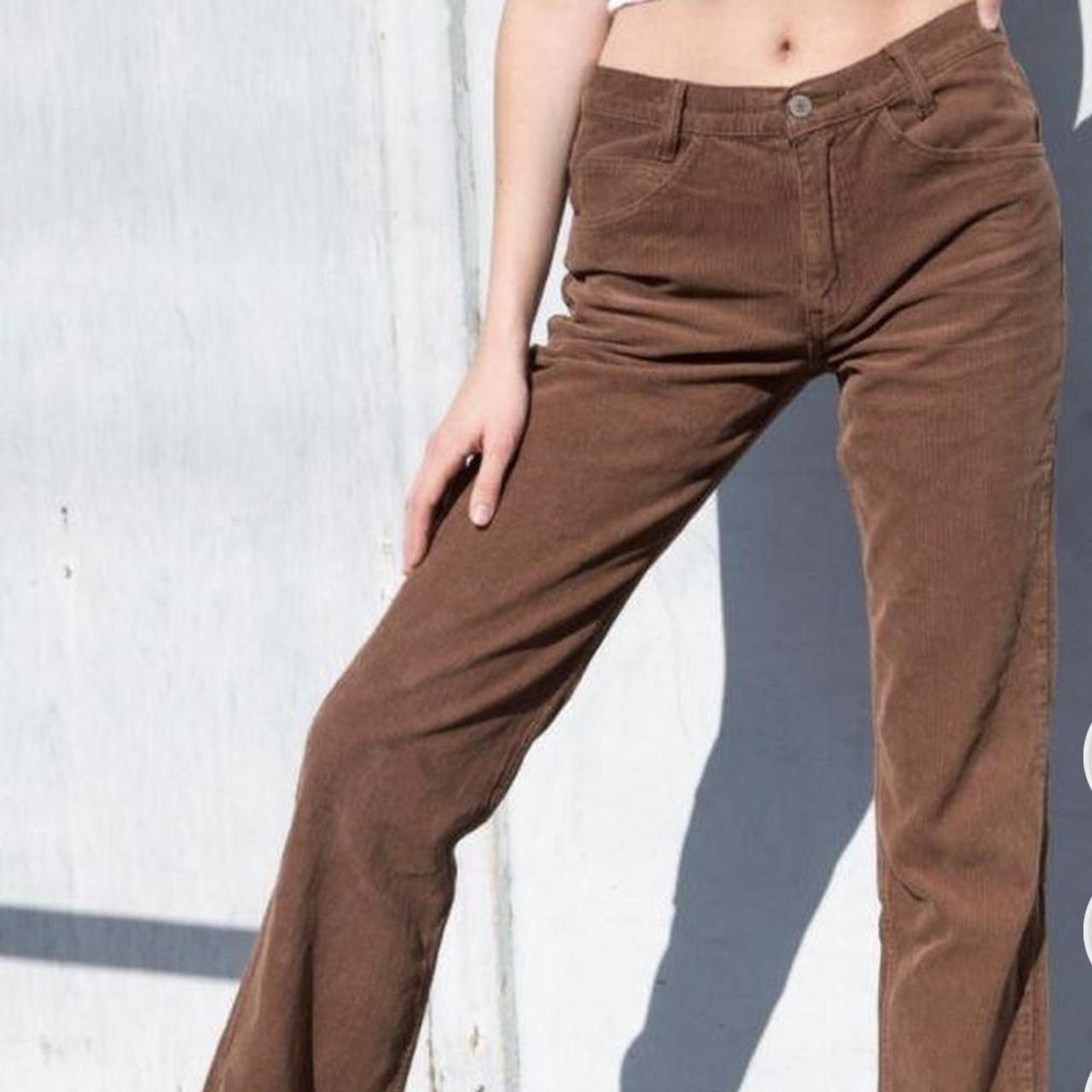 Brown corduroy pants from brandy! ONE SIZE fits all.... Depop