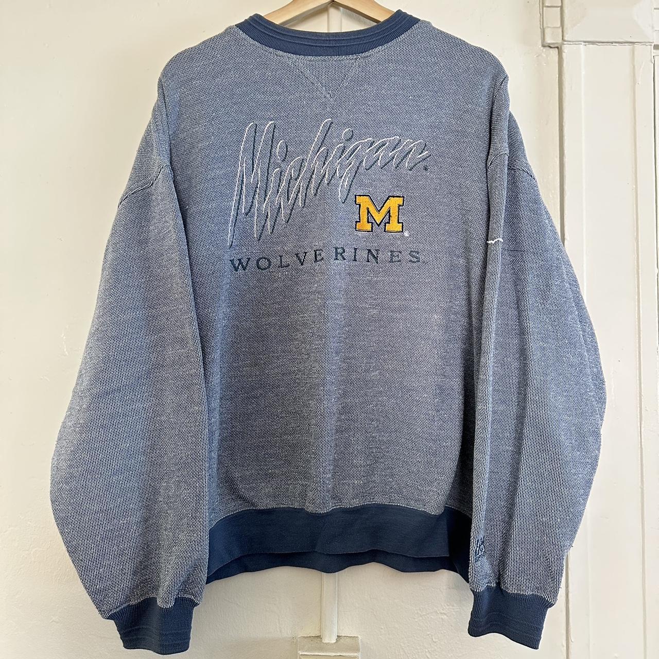 2000s Michigan Wolverines Sweatshirt by Lee... - Depop