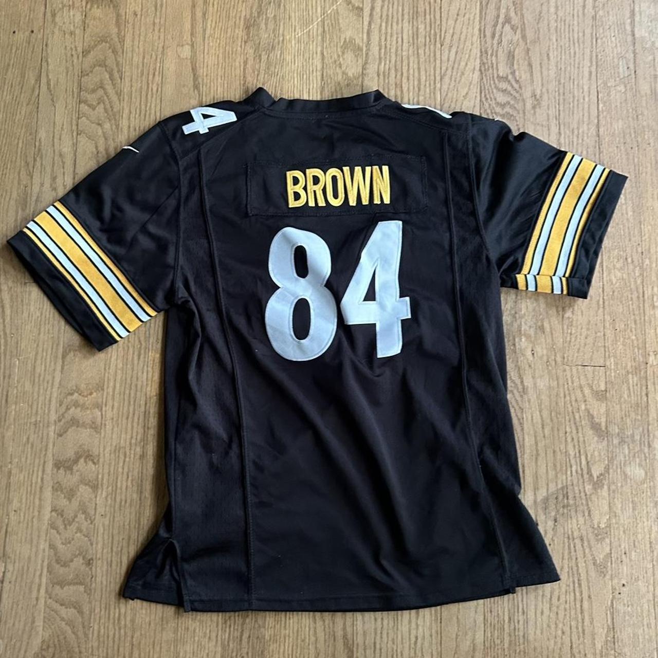 Pittsburgh Steelers Antonio Brown 84 Black and Yellow Adult 