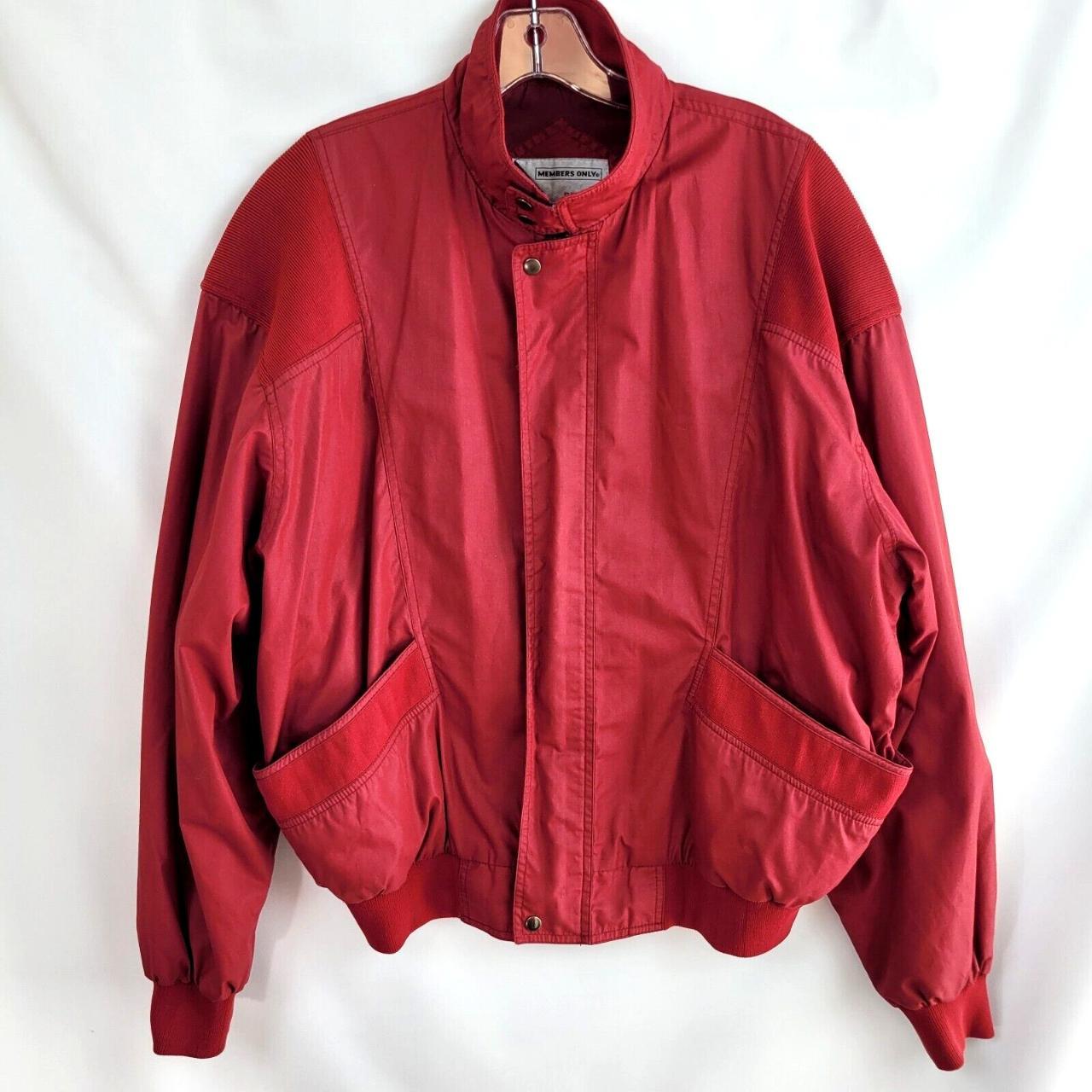 Members Only Men's Red Jacket | Depop