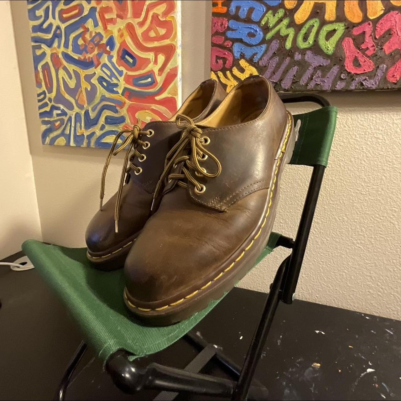 Doc Marten 1461 Crazy Horse Leather Shoes Size 9... Depop