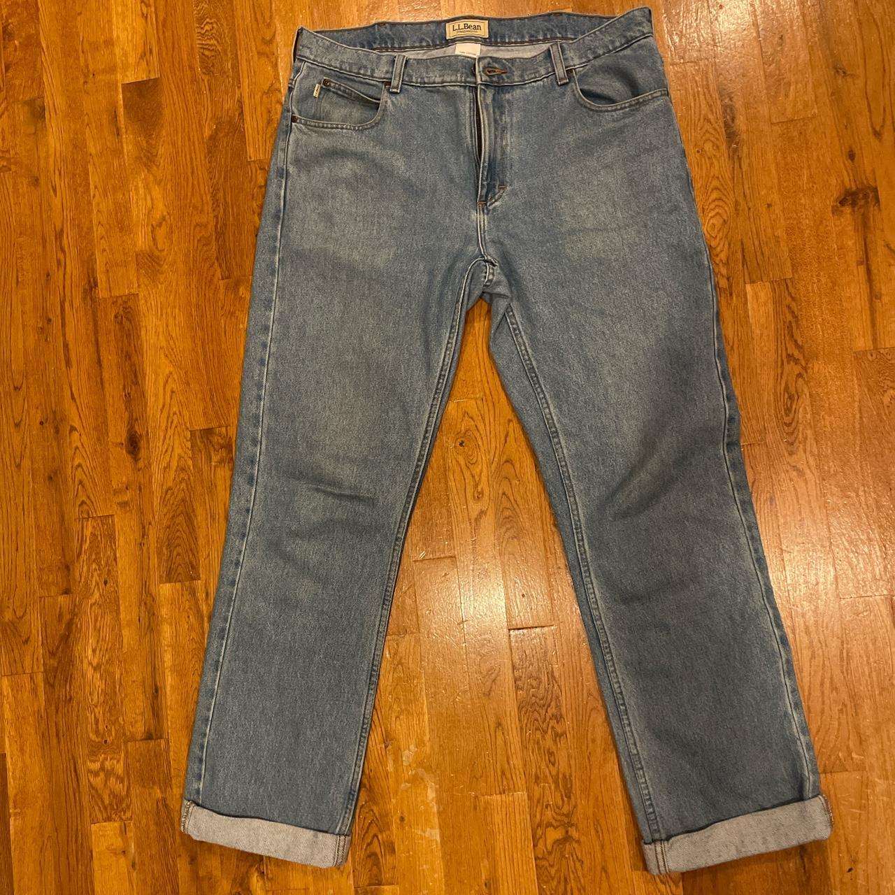 Vintage LL.Bean jeans in a standard fit. They fit... - Depop