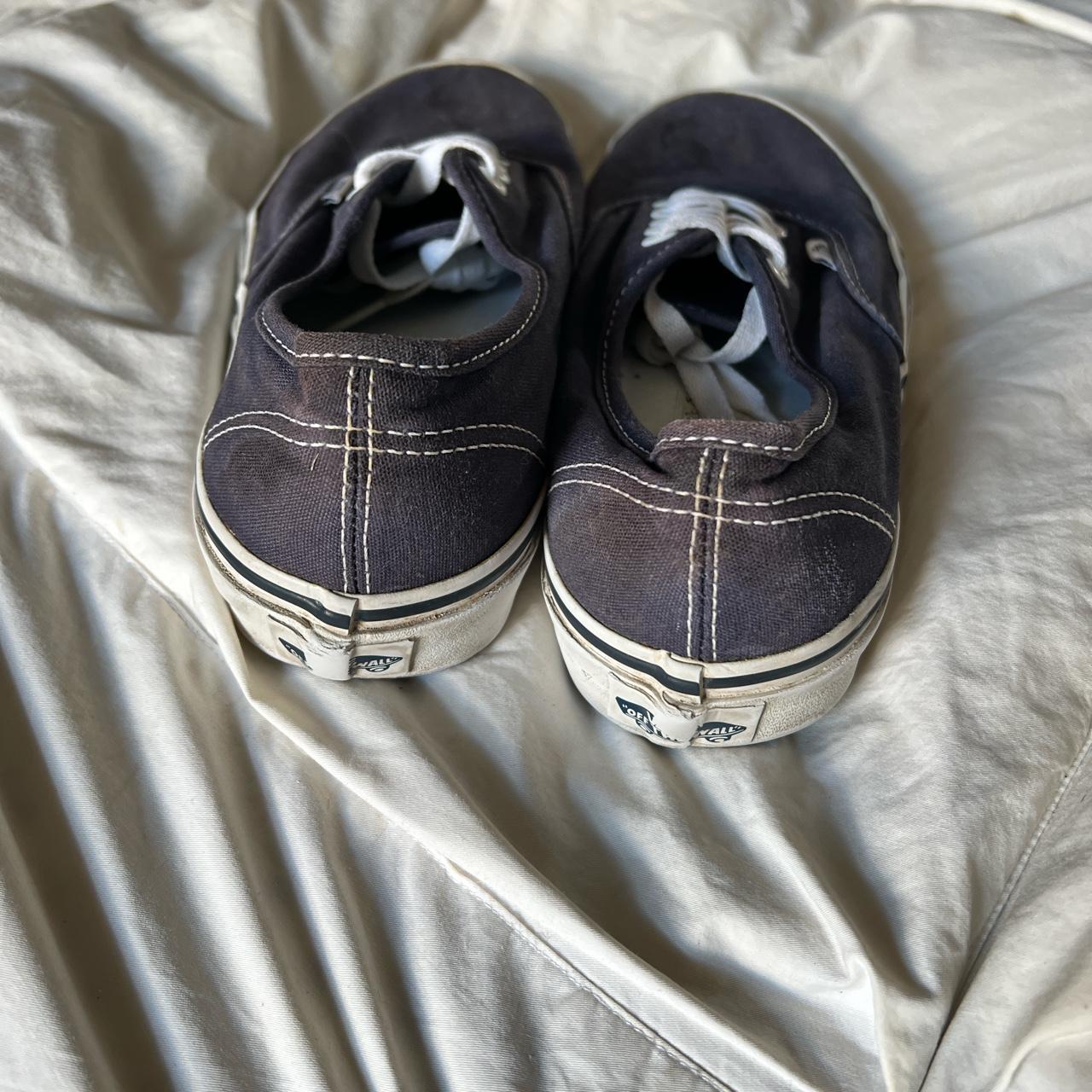 Vans, low rise, navy blue, 6 1/2 men’s, eight... - Depop