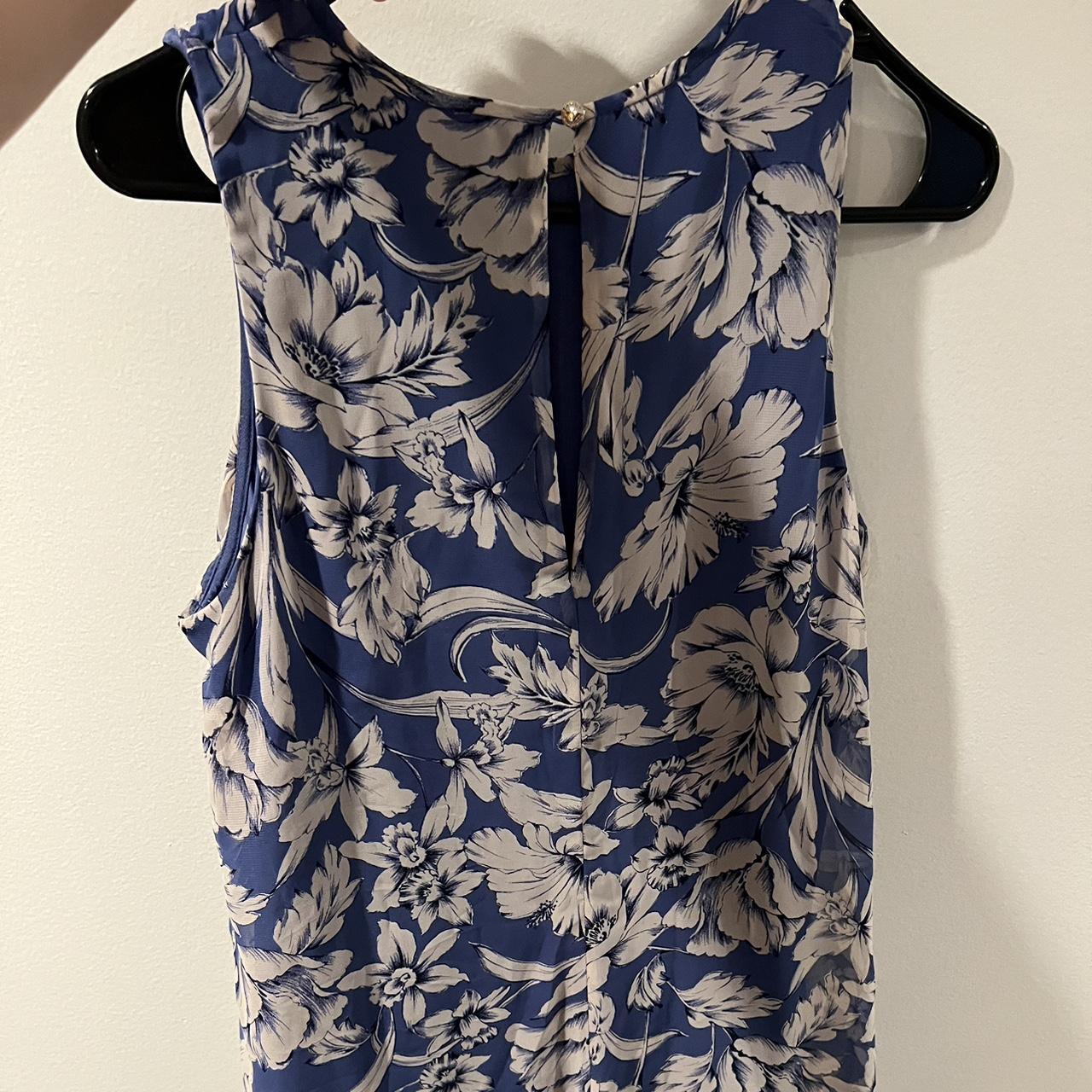 Tommy Hilfiger blue floral dress - Size 6 US... - Depop