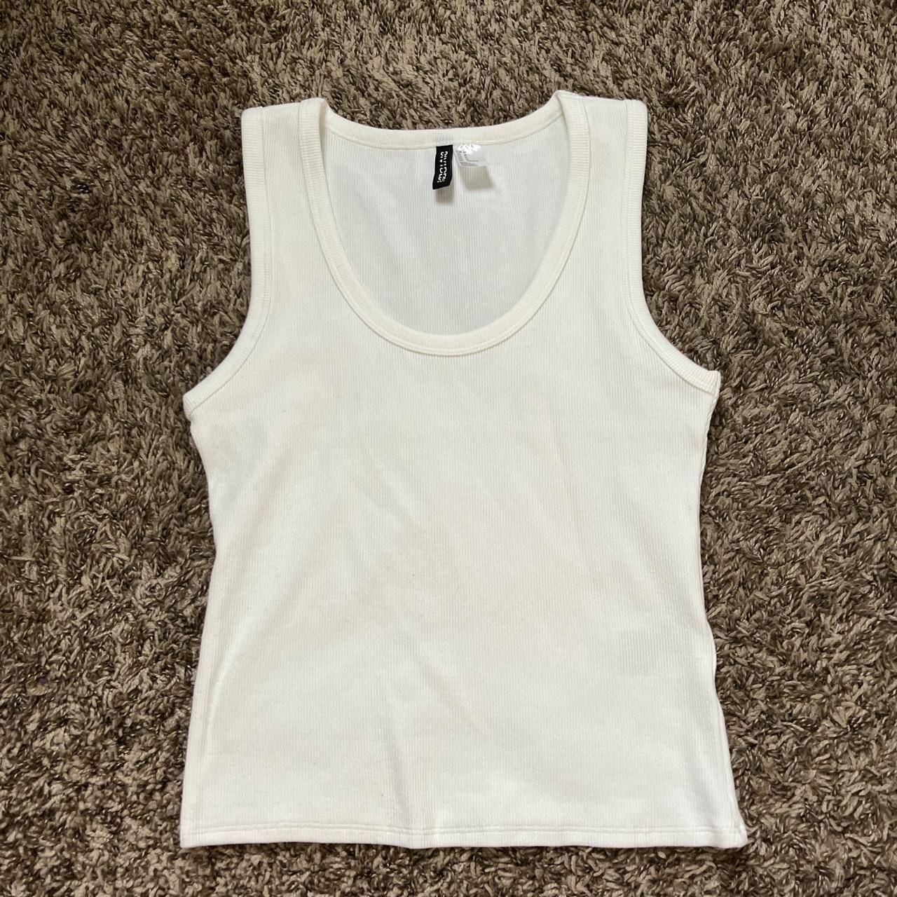 H&M Women's White Vest | Depop