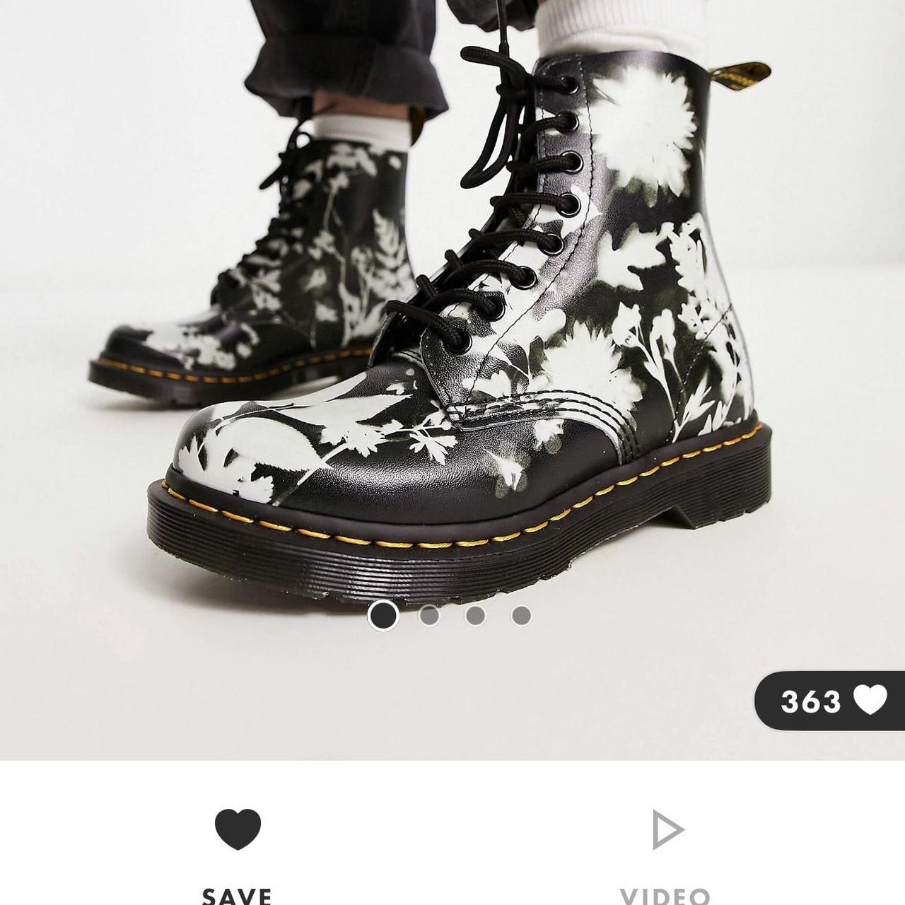 Floral dr martens size 6 best sale