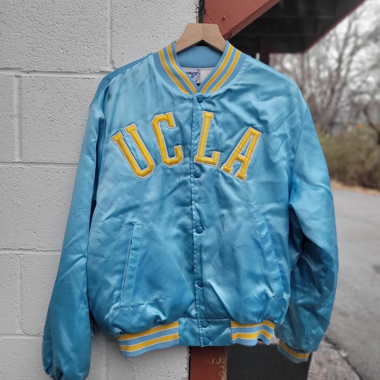 Vintage 80s UCLA Bruins bomber satin jacket. Super... - Depop