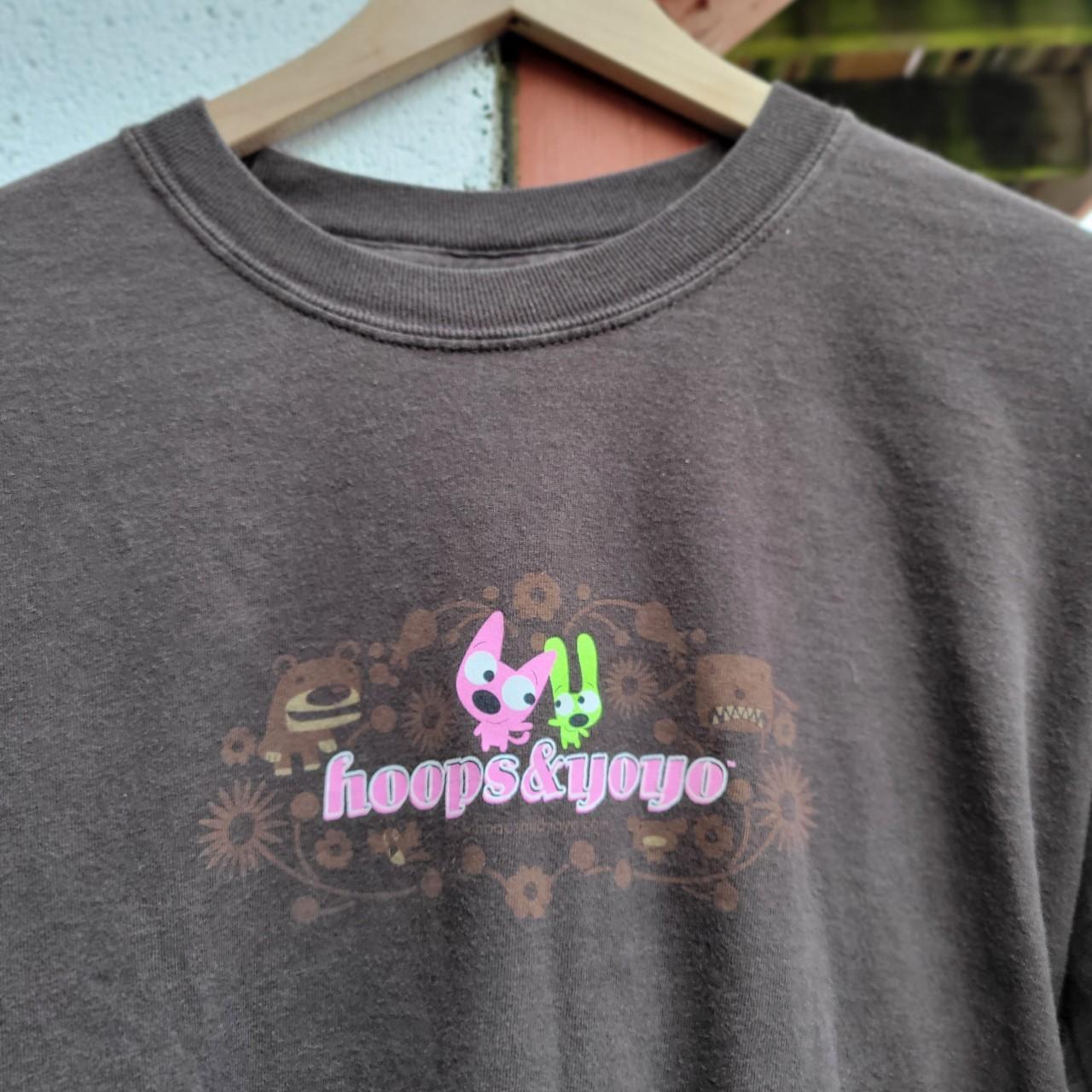Vintage 00s Hoops and YoYo cartoon brown t shirt.... Depop