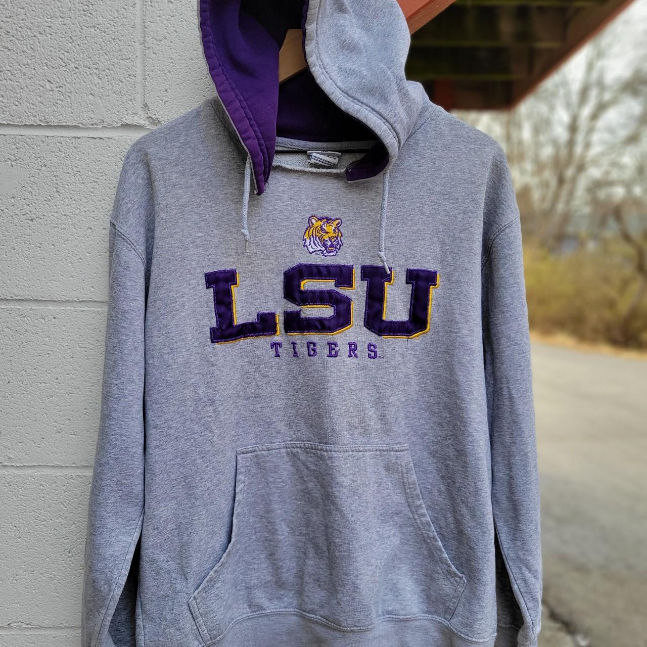 Vintage 00s LSU Tigers hoodie. Super sick grey and