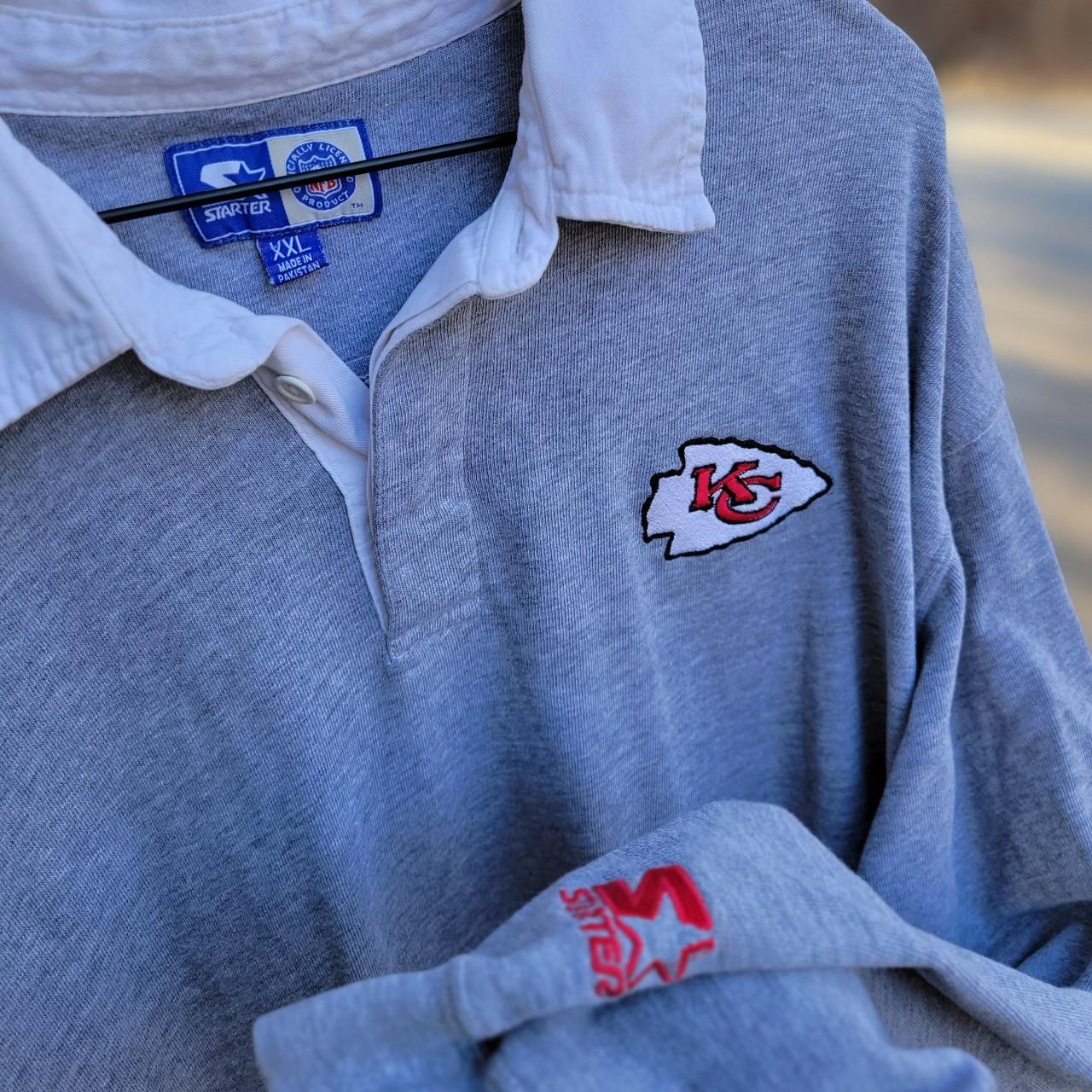 90's Kansas City Chiefs Polo By True Fan - Depop