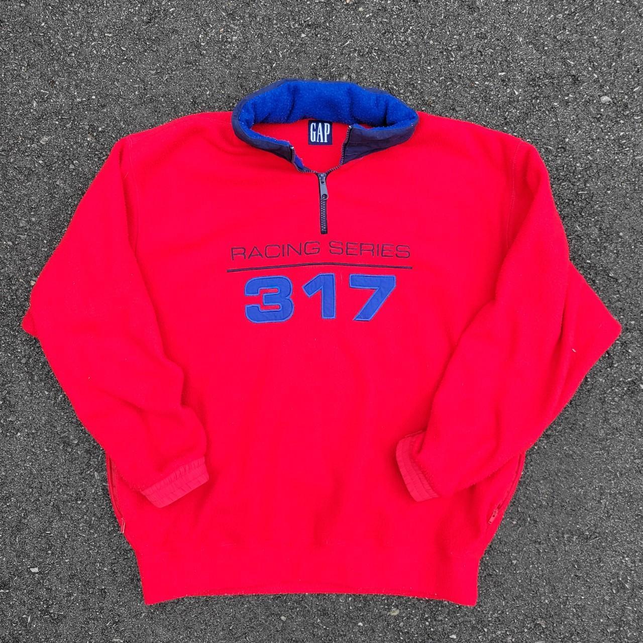 Vintage 90s Gap fleece quarter zip. Gap Racing...