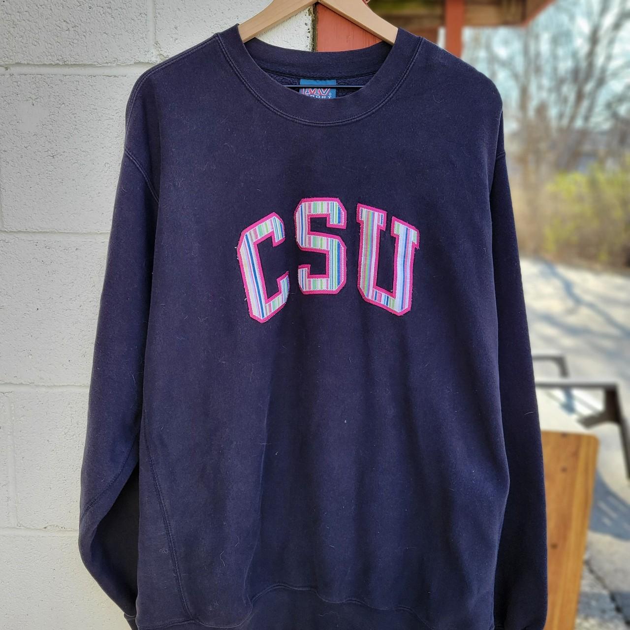 Vintage Men's Sweatshirt - Blue - XL