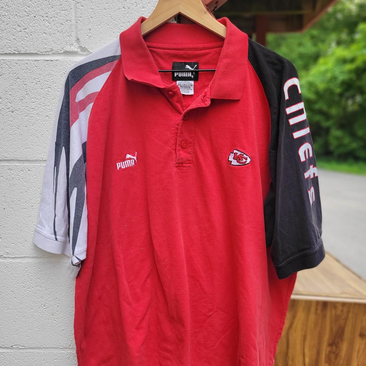 90's Kansas City Chiefs Polo By True Fan - Depop