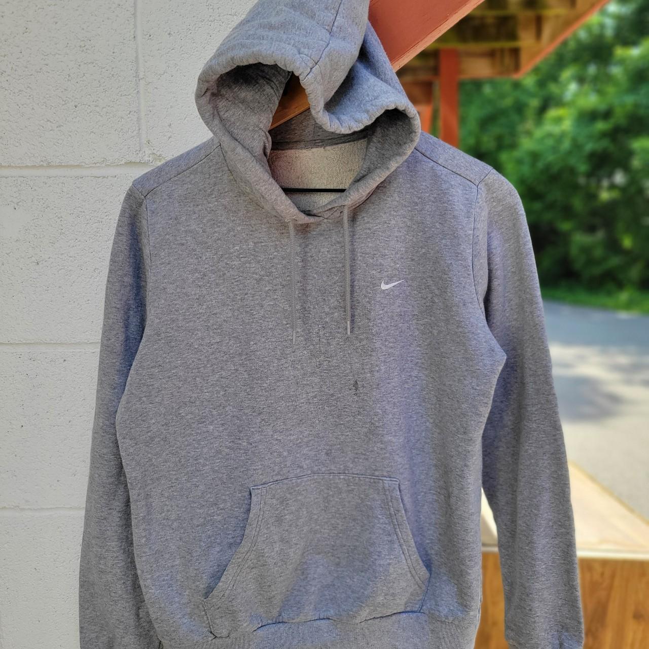 Vintage 90 to early 00s Nike grwy hoodie. Thick high... - Depop