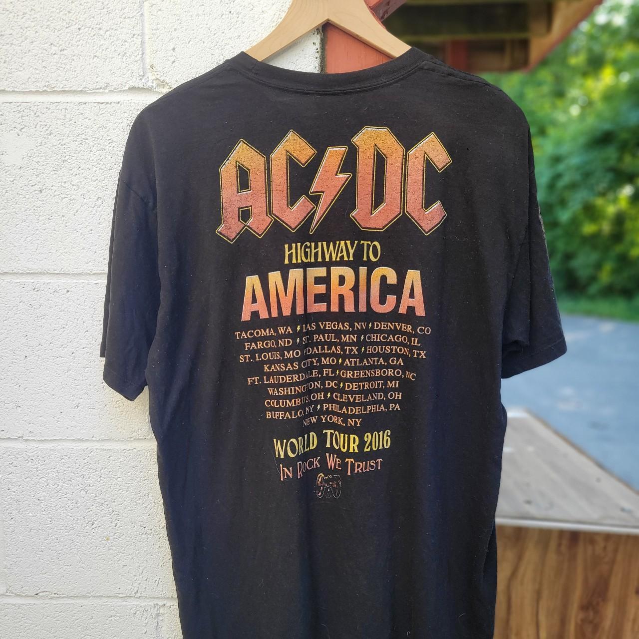 Vintage ACDC band tee. Sick double sided 2010s AC DC... - Depop