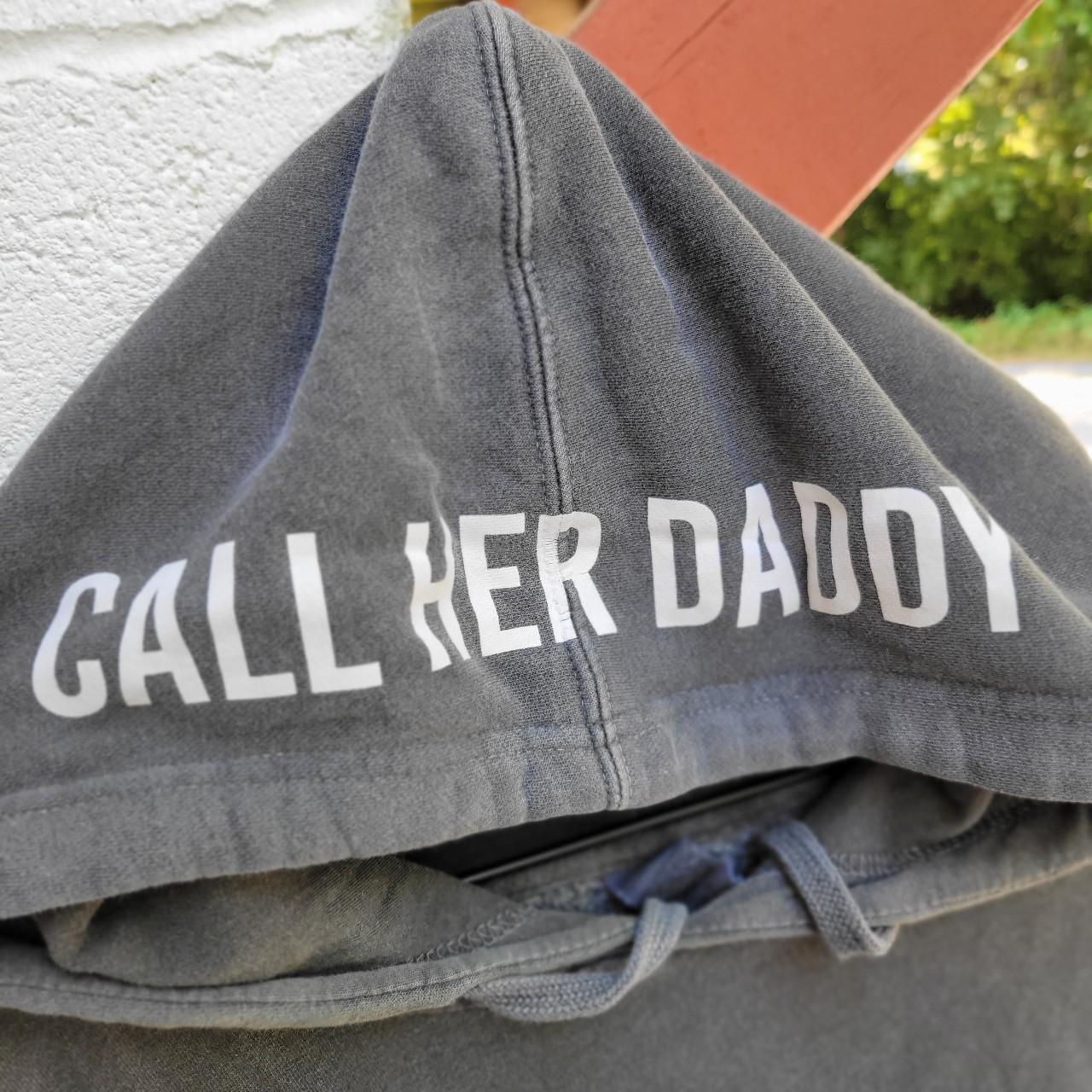 Call her Daddy Barstool hoodie. Faded grey barstool... Depop