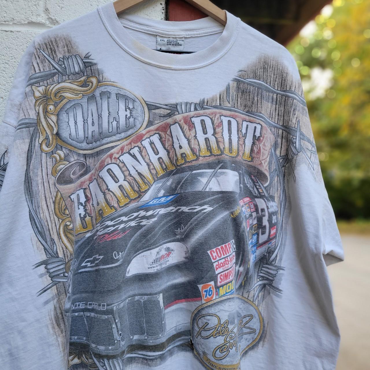 Vintage 90s Nascar All Over Print T Shirt. Rare 90s... - Depop