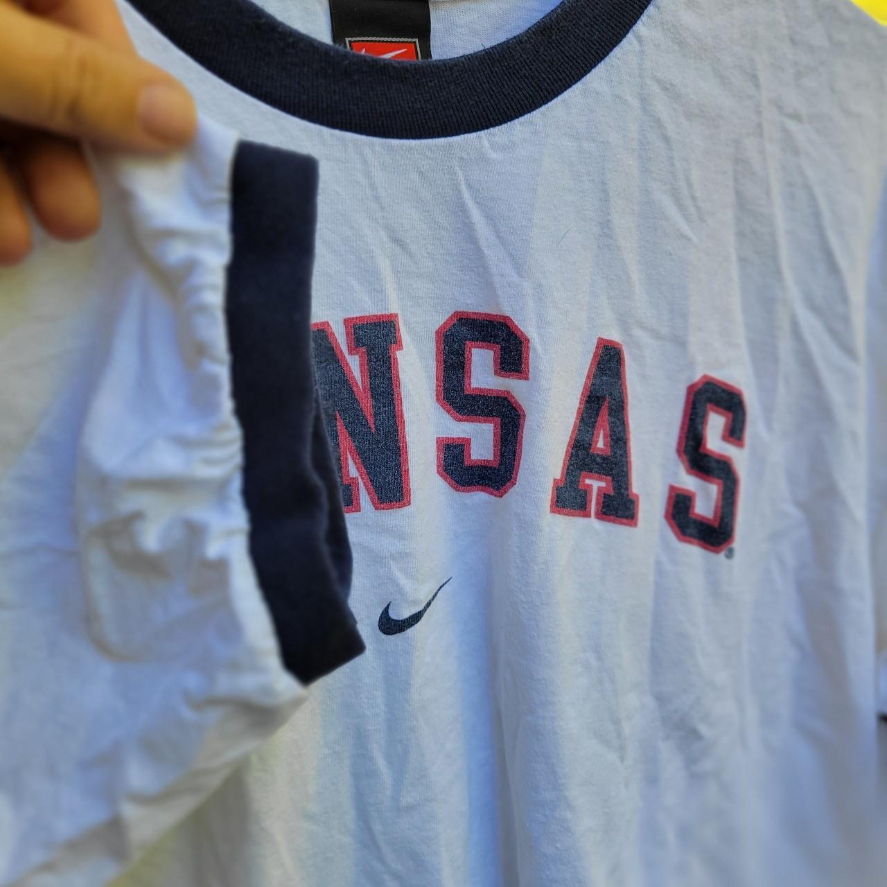 Vintage Nike Kansas Jayhawks Nike Elite Jersey  - Depop