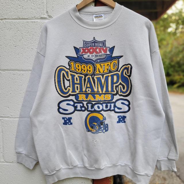 Vintage 90s Distressed NFL ST. Louis Rams Sweatshirt Rams 