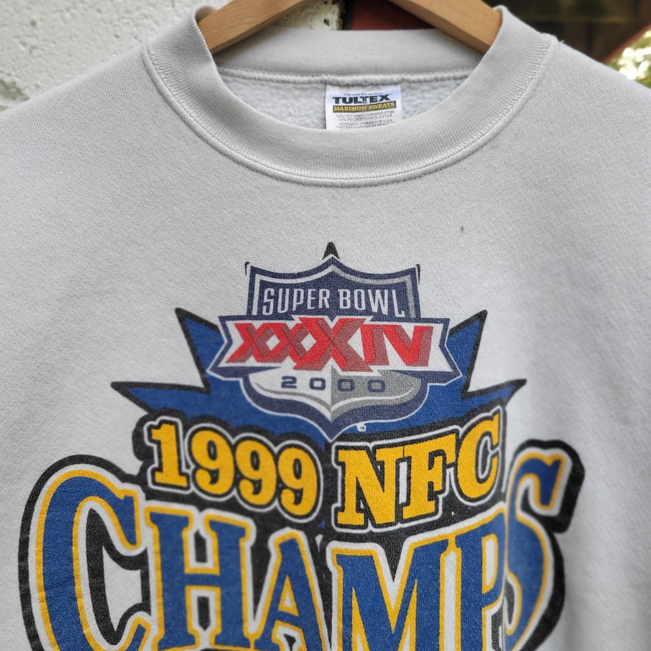 Vintage 1999 NFC champions St. Louis Rams NFL Crewneck sweatshirt