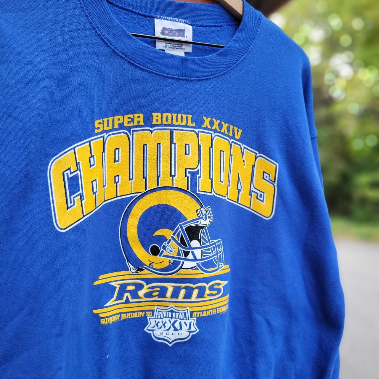 Vintage 2000 Rams NFC Champions Super Bowl XXXIV Sweatshirt 