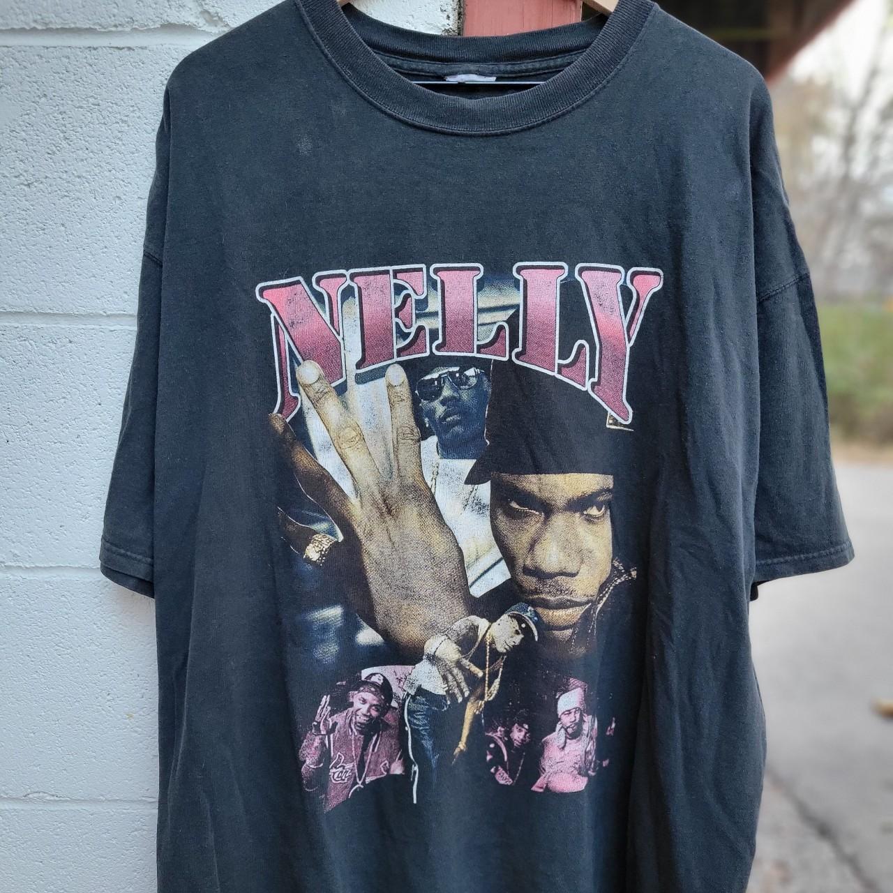 Vintage 90s Nelly Rap tee. Double sided y2k Nelly - Depop
