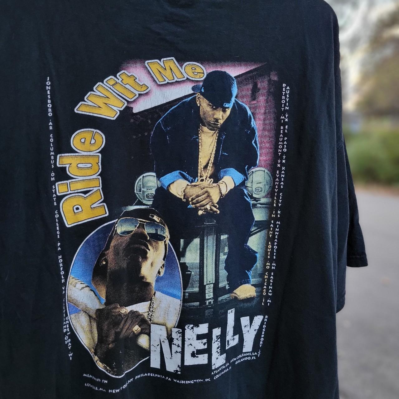 Vintage 90s Nelly Rap tee. Double sided y2k Nelly - Depop