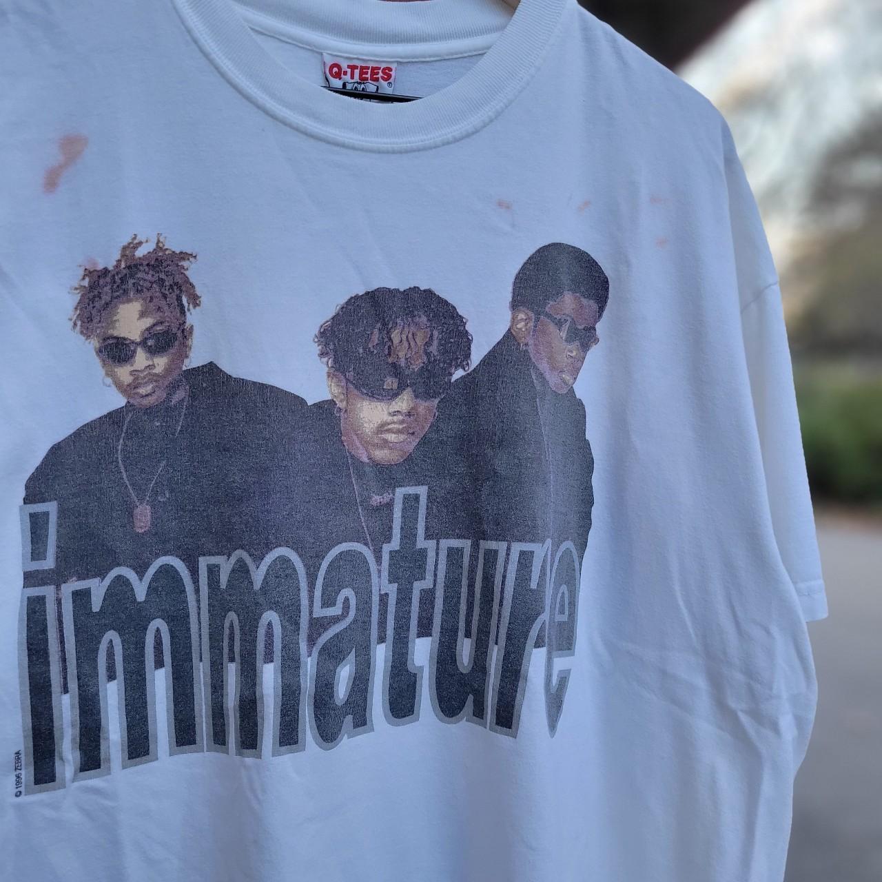 Vintage 90s Immature rap tee. Rare double sided...