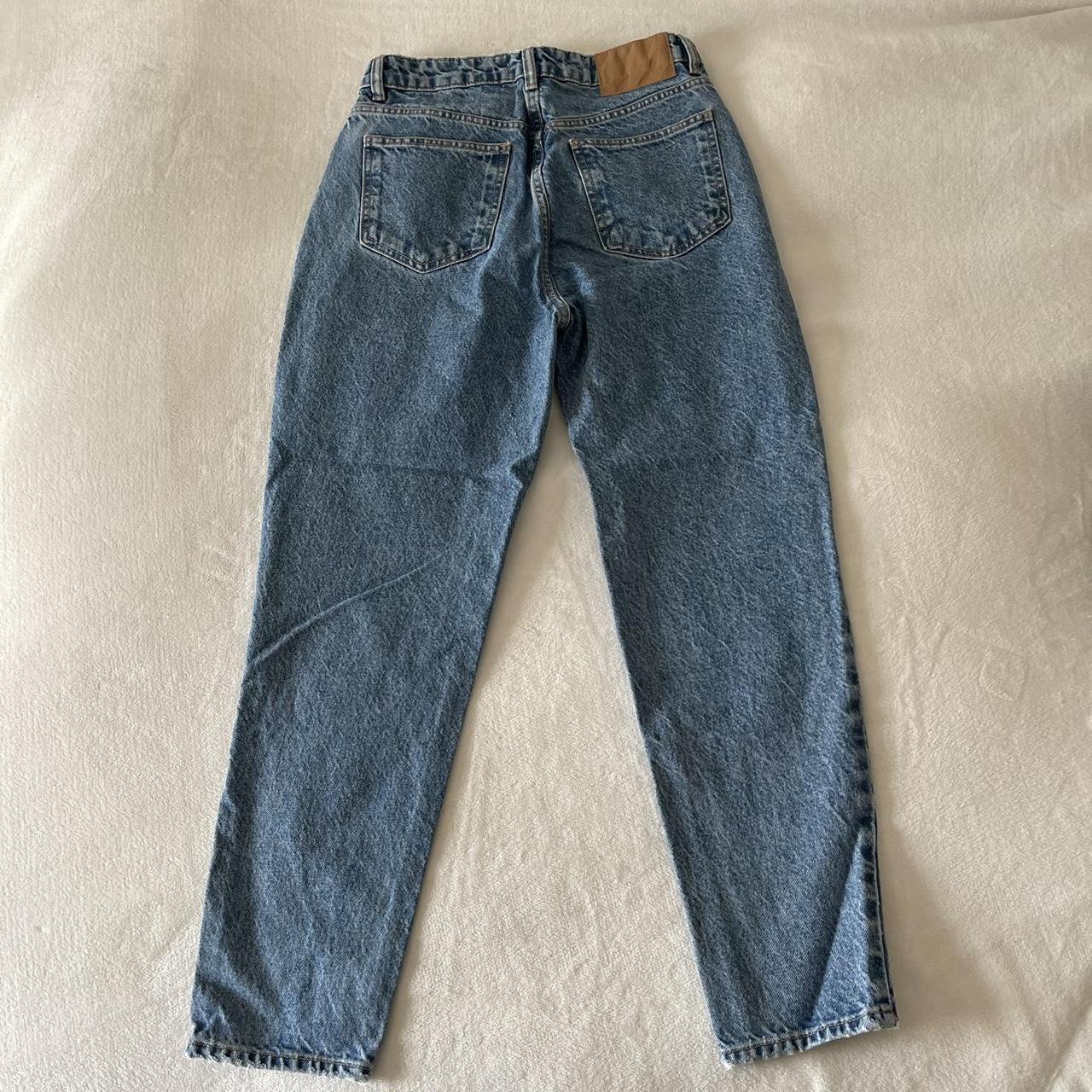 Zara Light Wash Mom Jeans High Waisted Size 6 Zara Depop