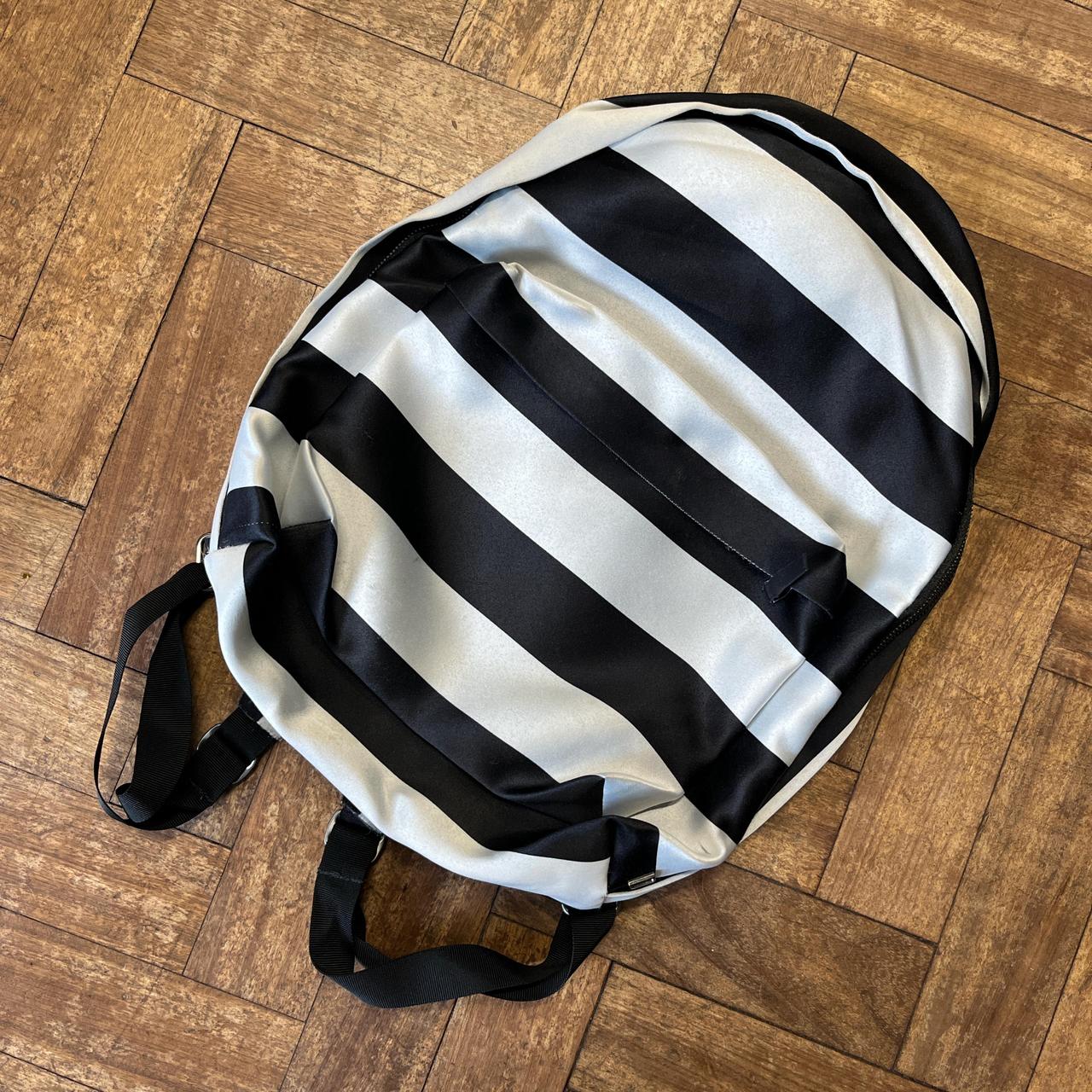 Raf Simons Eastpak in black and white stripes . Depop