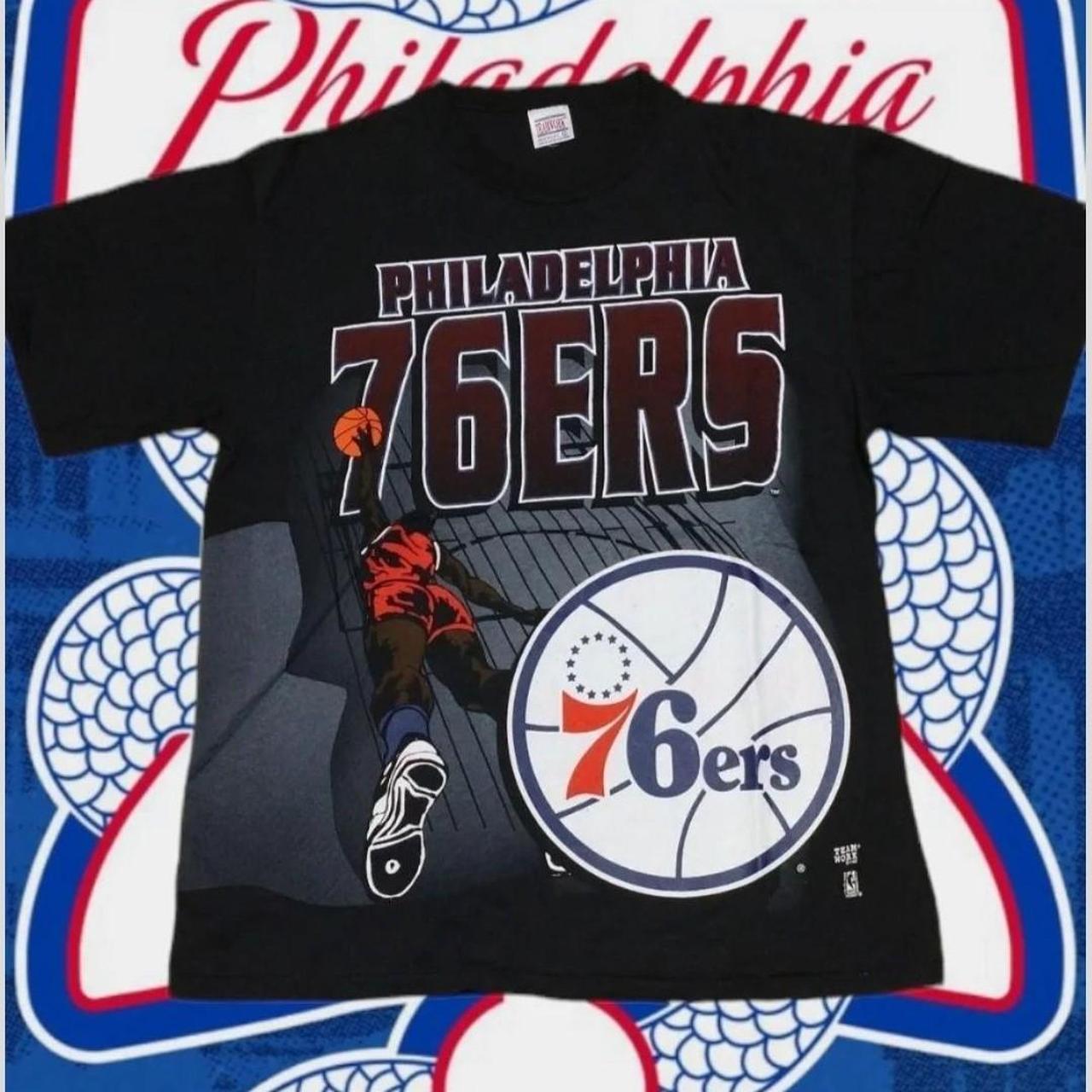 Nba Teamwork Philadelphia 76ers Basketball Aop - Depop