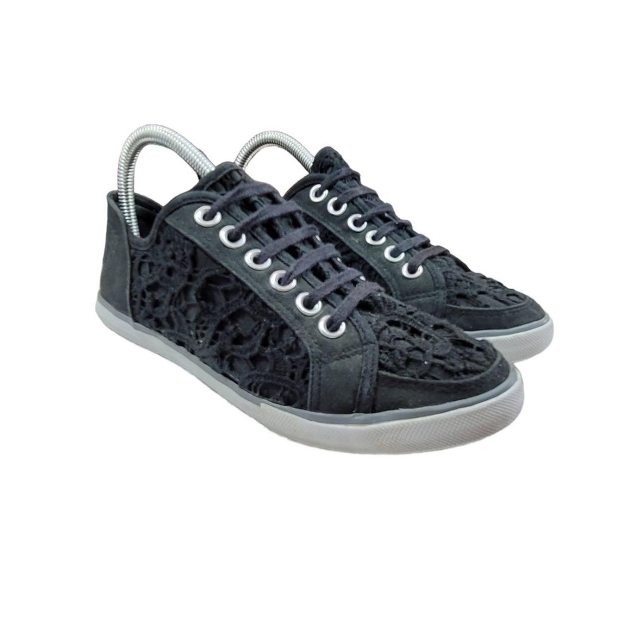 Crochet on sale lace sneakers