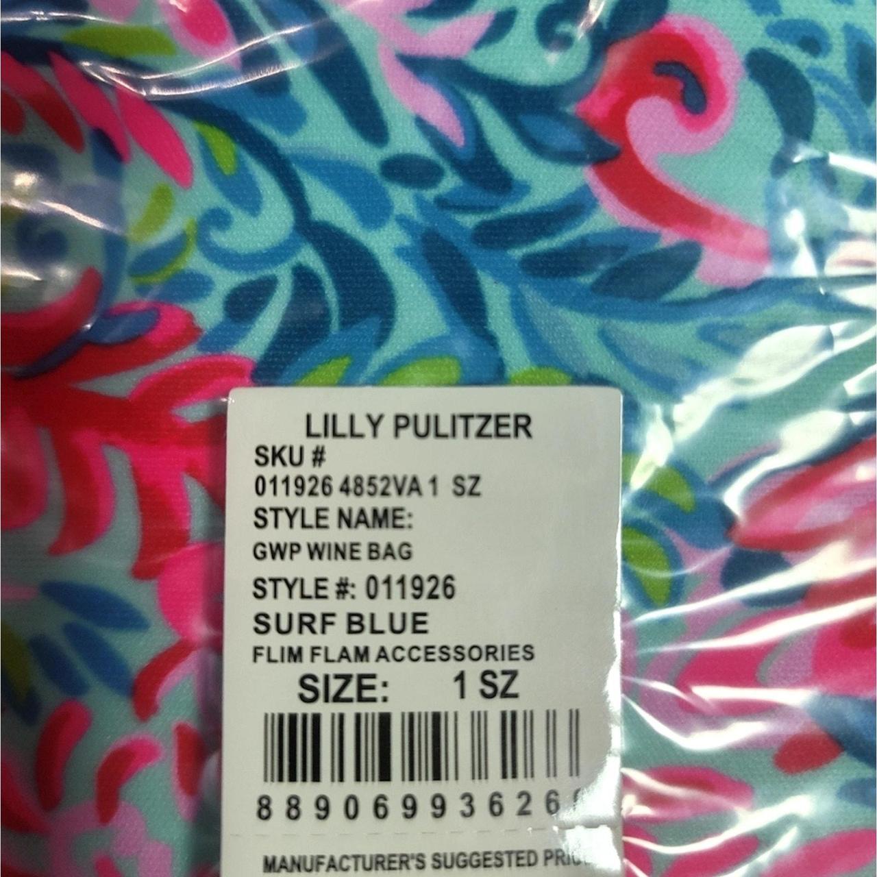 Lilly Pulitzer Flim Flam Surf Blue Wine Bag - NEW... - Depop