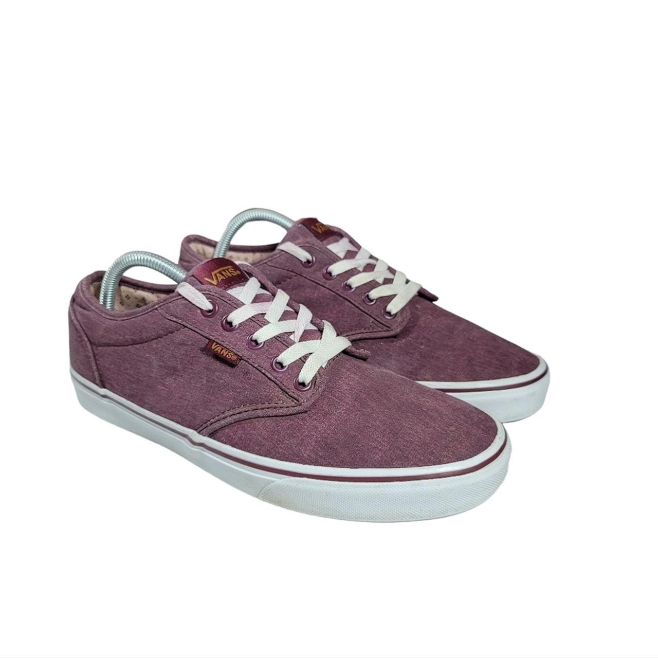 Vans off the shops wall burgundy