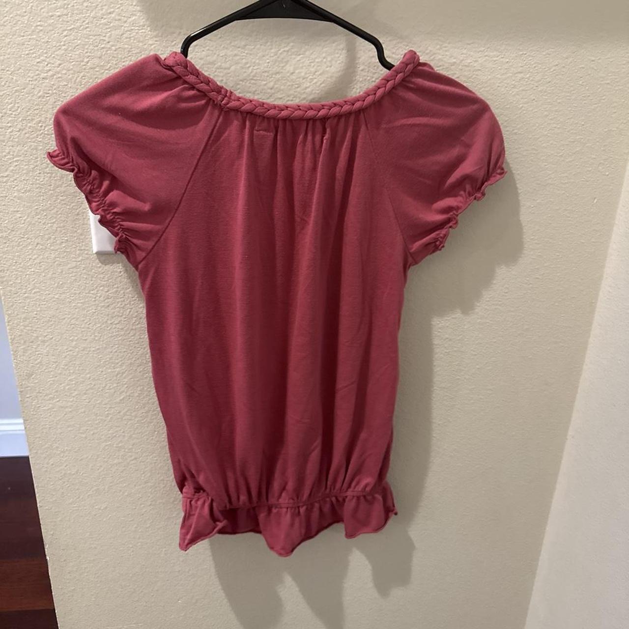 Epic threads women's pink and red blouse