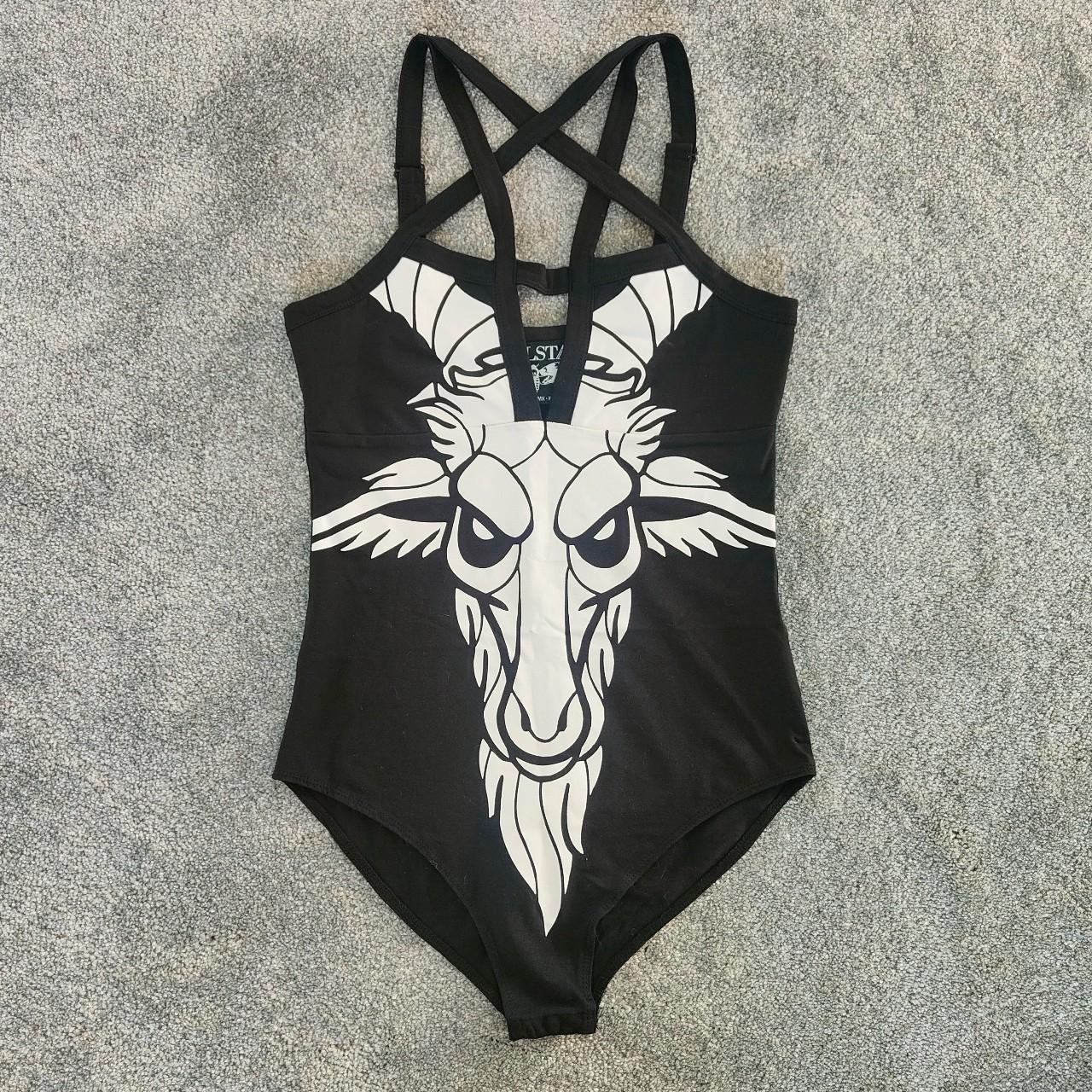 Killstar Baphomet Killing It Bodysuit Size S (UK... Depop